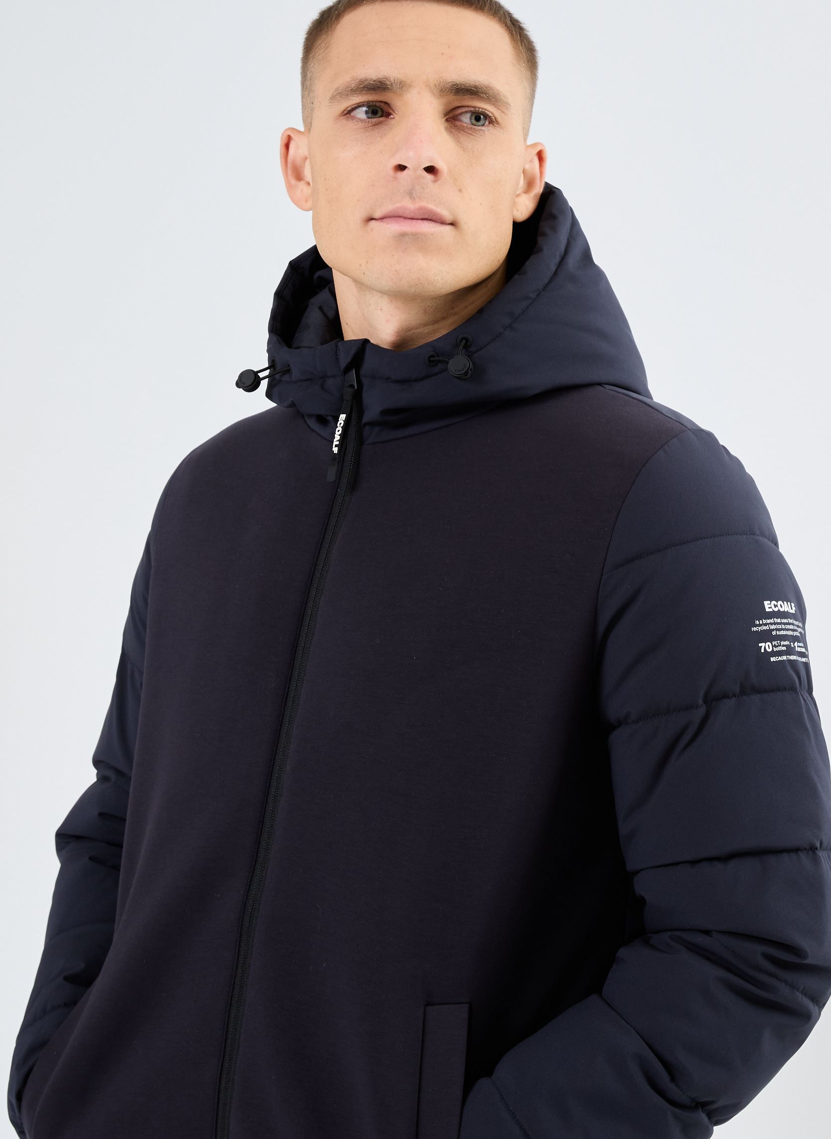 Parkas RITTERALF JACKET MAN homme bleu Ecoalf Parkas RITTERALF JACKET MAN homme bleu Deep navy