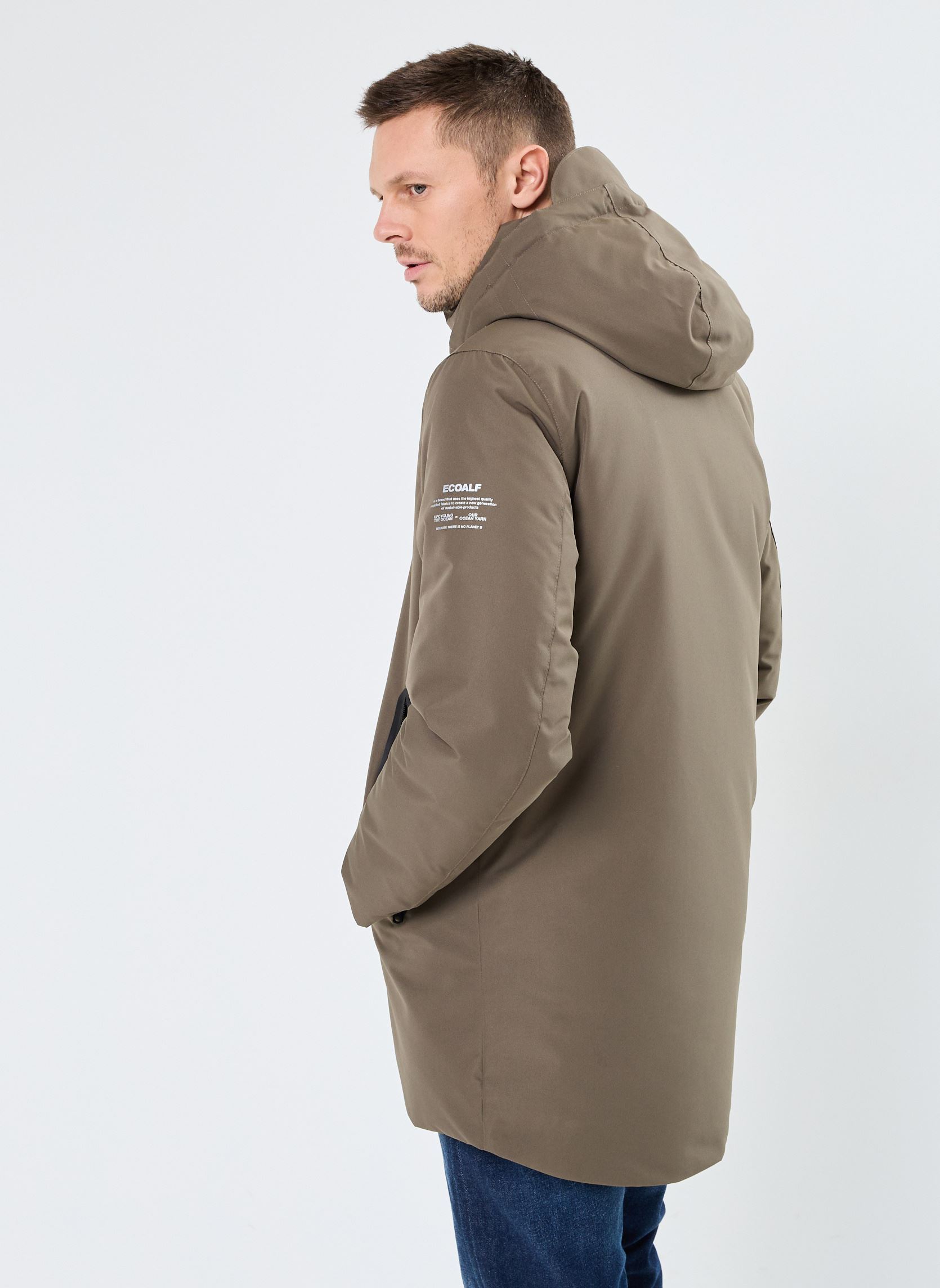 Parkas RAINERALF JACKET MAN herren beige Ecoalf Parkas RAINERALF JACKET MAN herren beige Dark sand