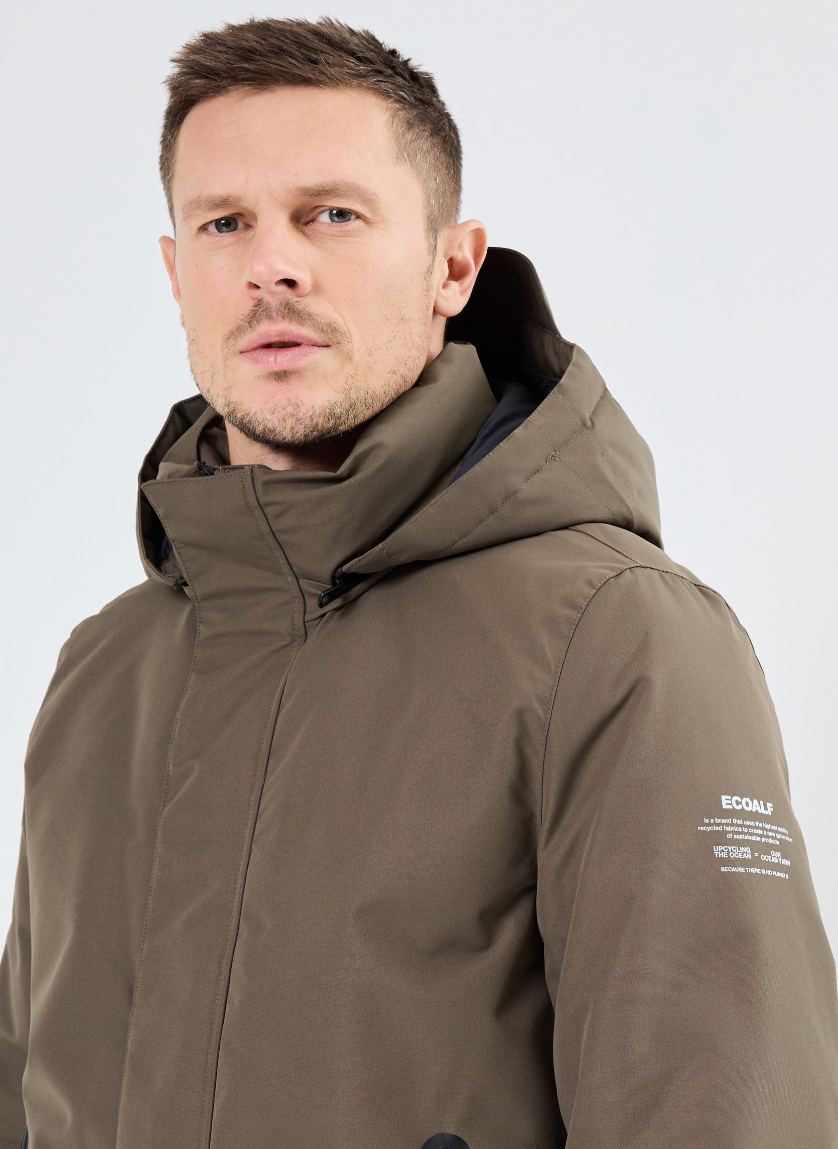 Parkas RAINERALF JACKET MAN herren beige Ecoalf Parkas RAINERALF JACKET MAN herren beige Dark sand