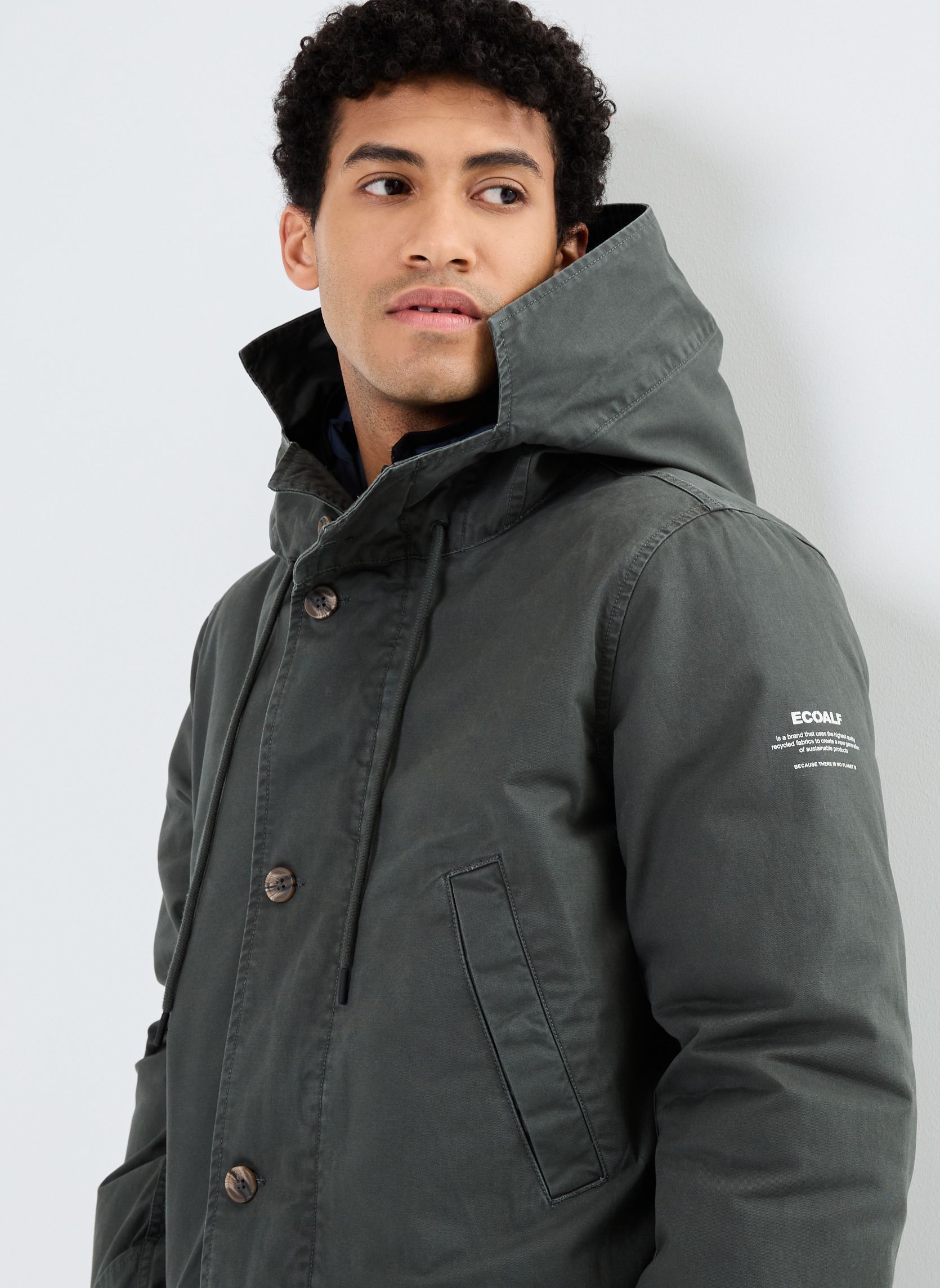 Parkas MERAPIALF JACKET MAN homme vert Ecoalf Parkas MERAPIALF JACKET MAN homme vert khaki