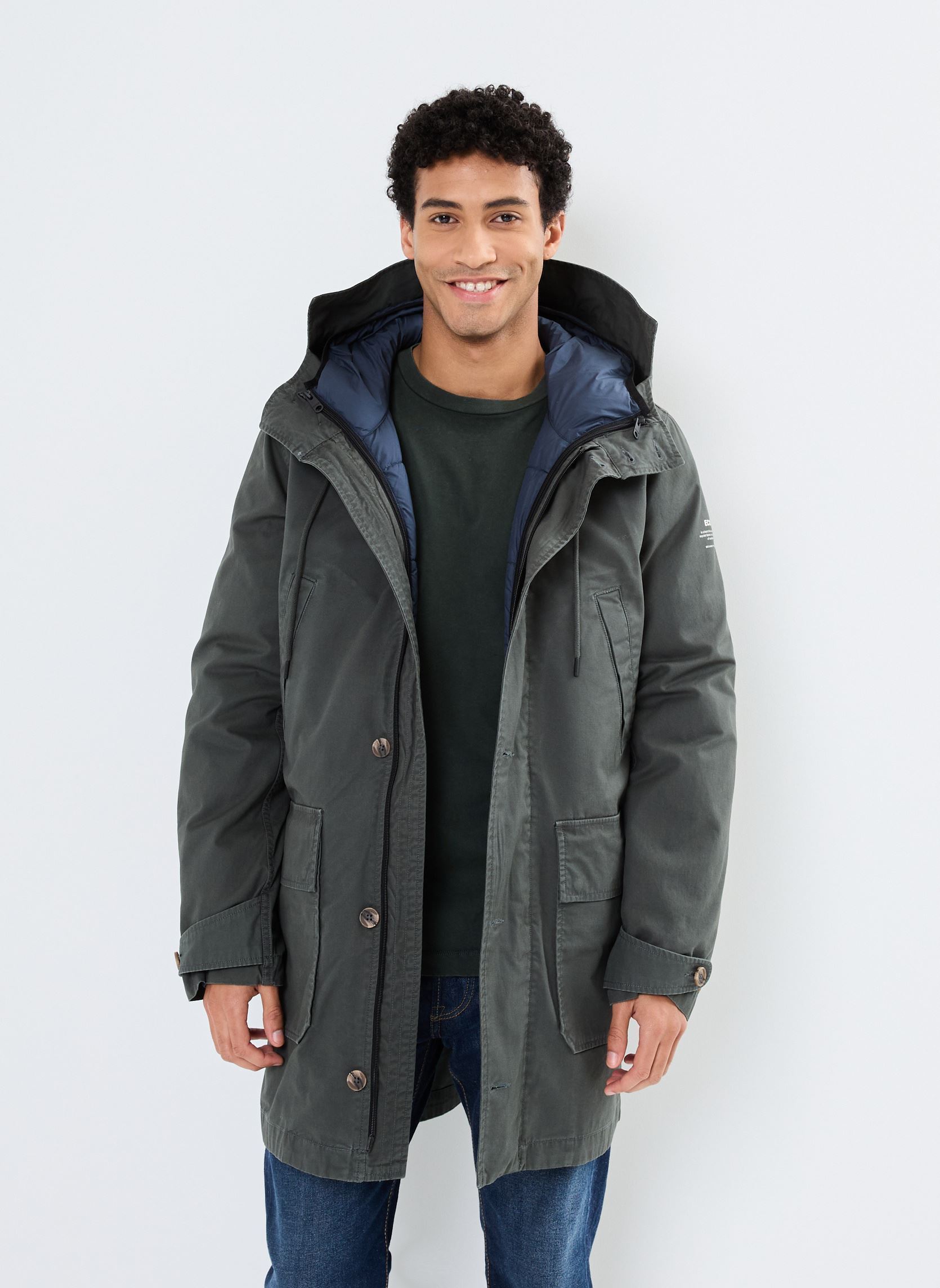 Parkas MERAPIALF JACKET MAN homme vert Ecoalf Parkas MERAPIALF JACKET MAN homme vert khaki
