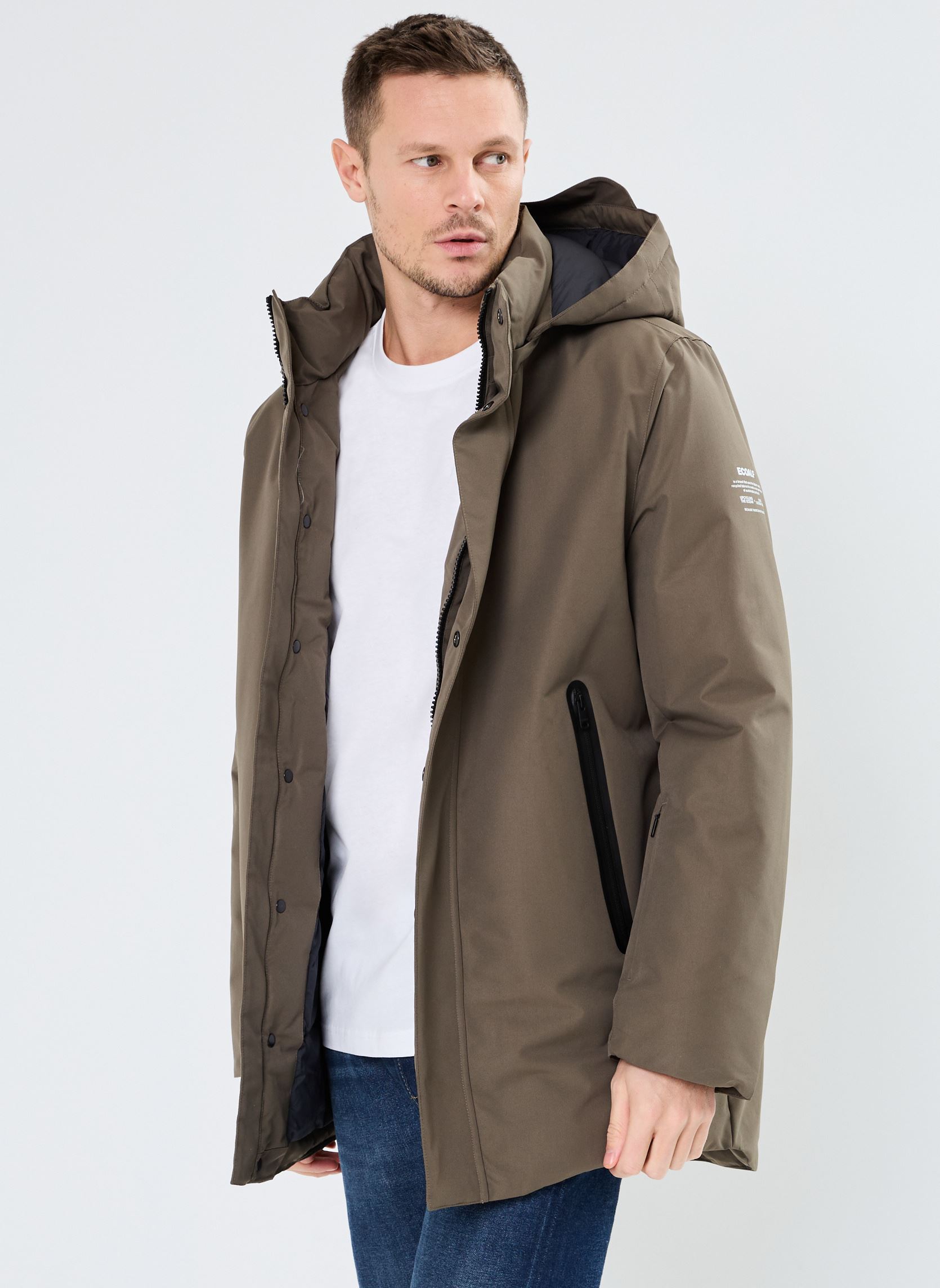 Parkas PARKOALF JACKET MAN homme marron Ecoalf Parkas PARKOALF JACKET MAN homme marron Dark Olive