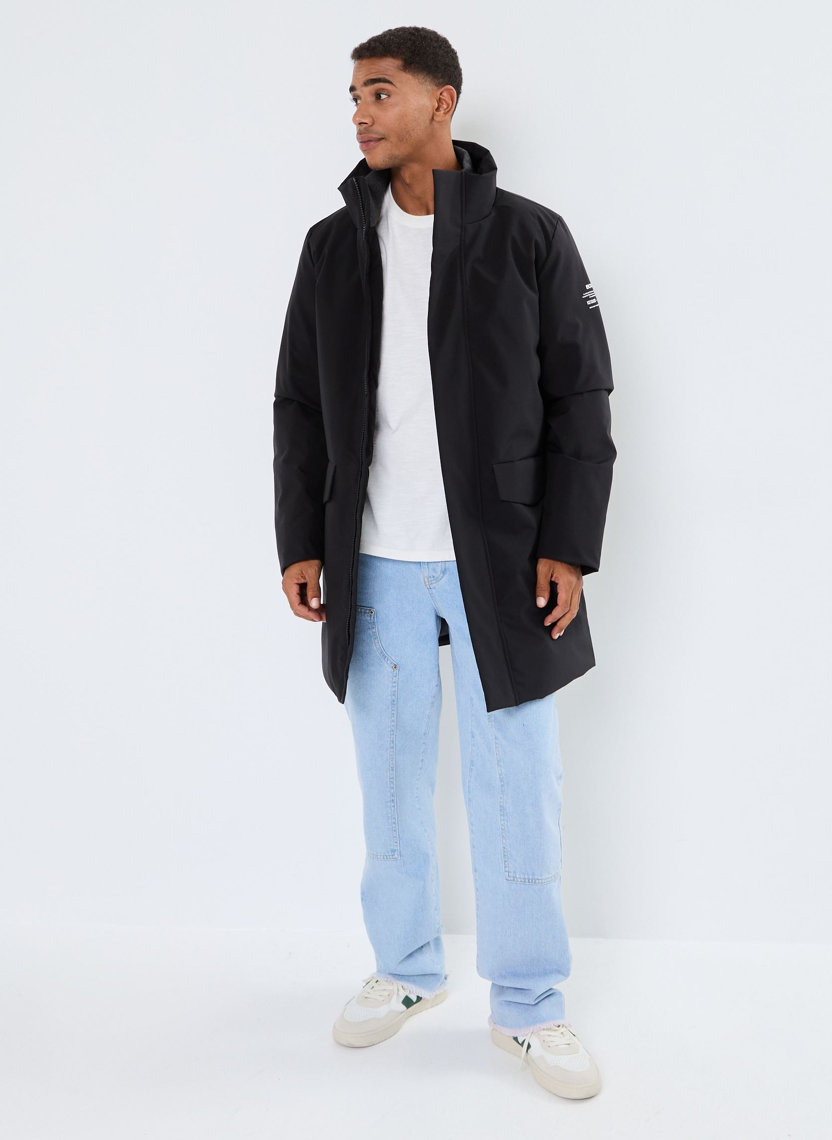 Parkas NOSHAQALF JACKET MAN homme noir Ecoalf Parkas NOSHAQALF JACKET MAN homme noir BLACK