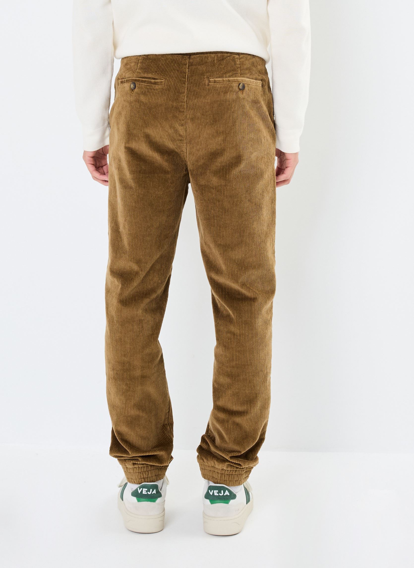 Chino broeken PEVELOURS velours heren bruin Marvin&Co Chino broeken PEVELOURS velours heren bruin KANGAROO