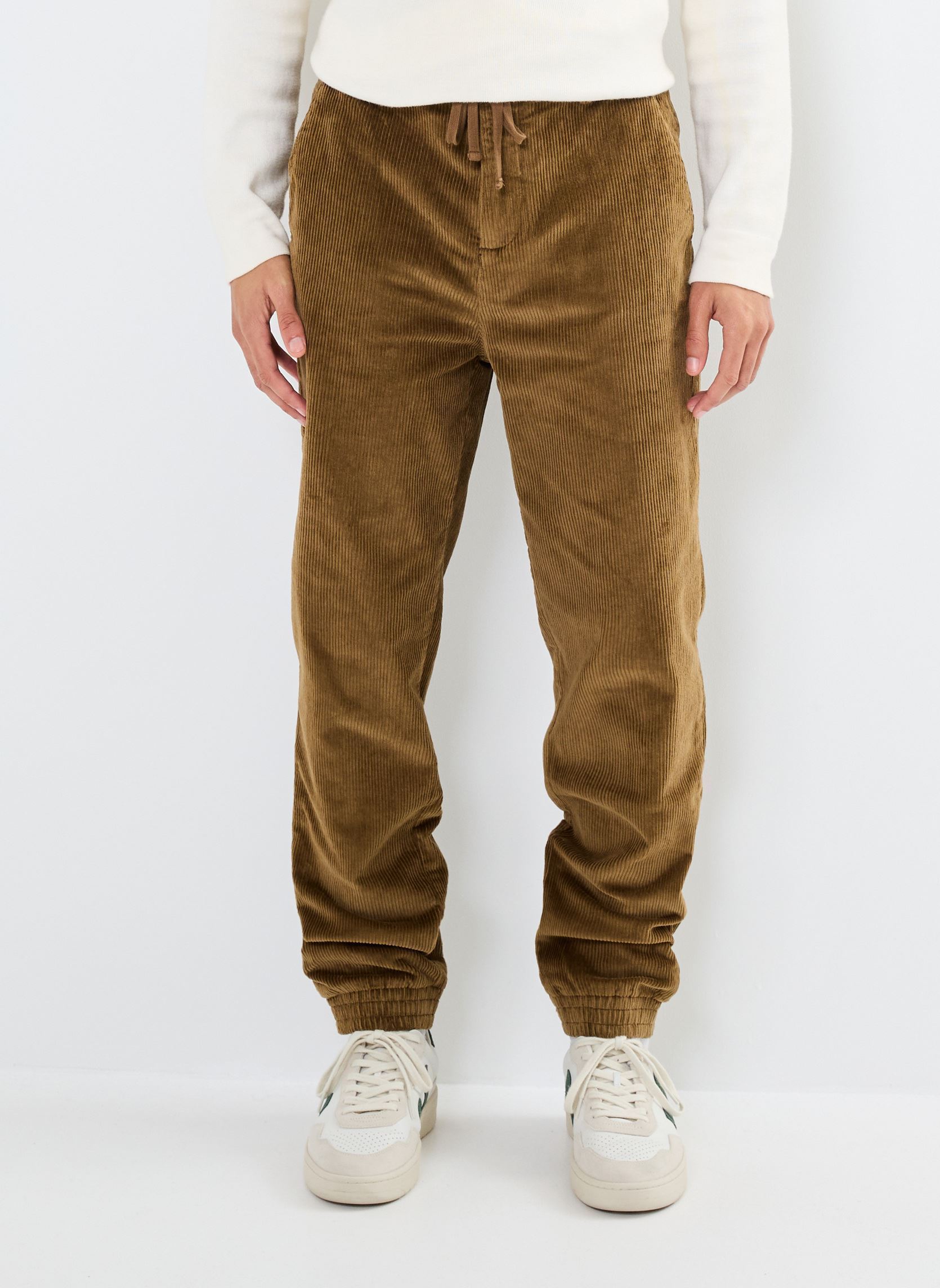 Chino broeken PEVELOURS velours heren bruin Marvin&Co Chino broeken PEVELOURS velours heren bruin KANGAROO