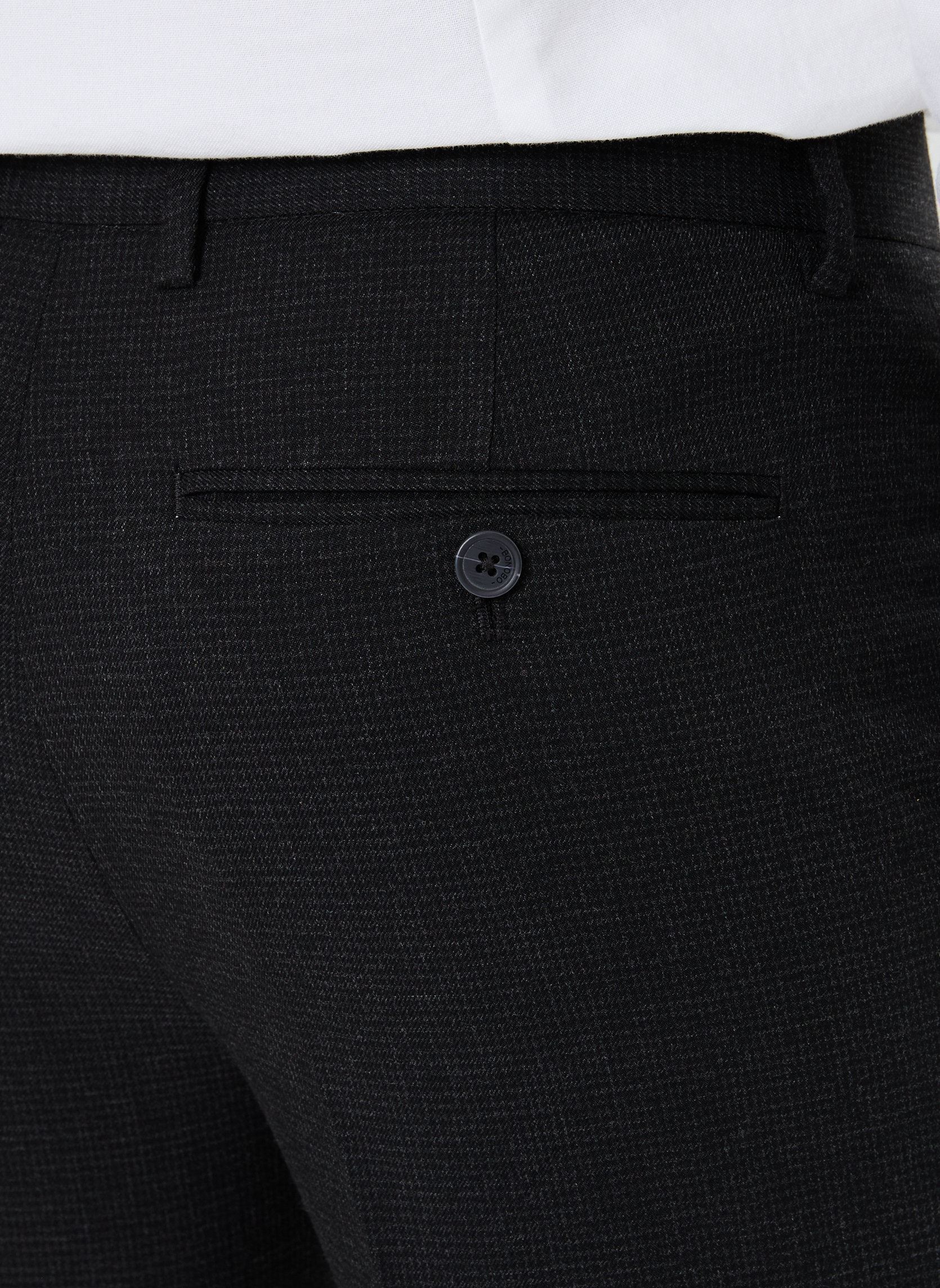 Pantalones chinos PELICHINO hombre negro Marvin&Co Pantalones chinos PELICHINO hombre negro JET BLACK