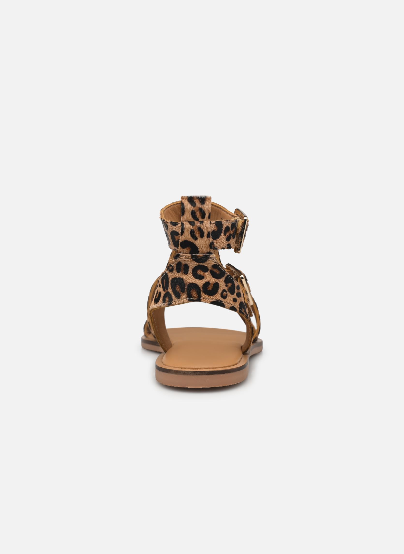 Flache Sandalen Nash damen beige Texto Flache Sandalen Nash damen beige Leopard