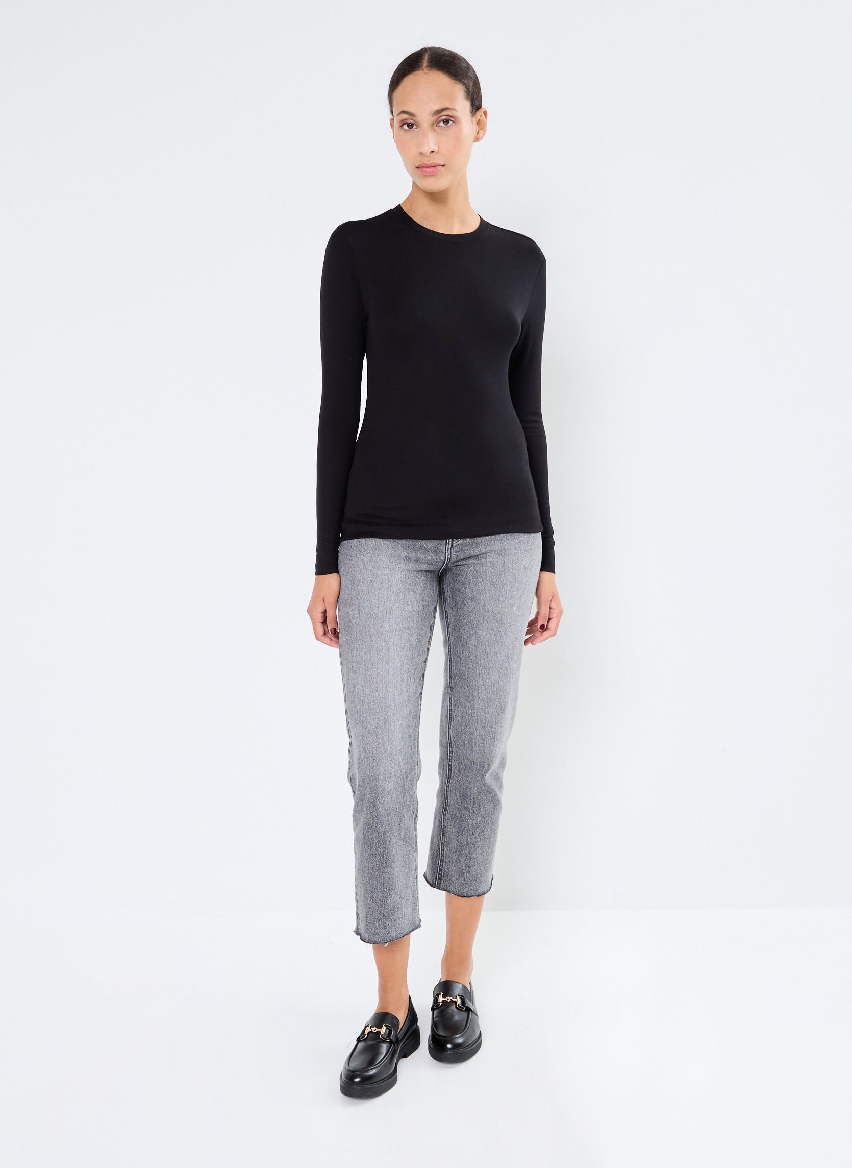 Langarm-T-Shirts VIALEXIA O-NECK L/S TOP - NOOS damen schwarz Vila Langarm-T-Shirts VIALEXIA O-NECK L/S TOP - NOOS damen schwarz Black Beauty