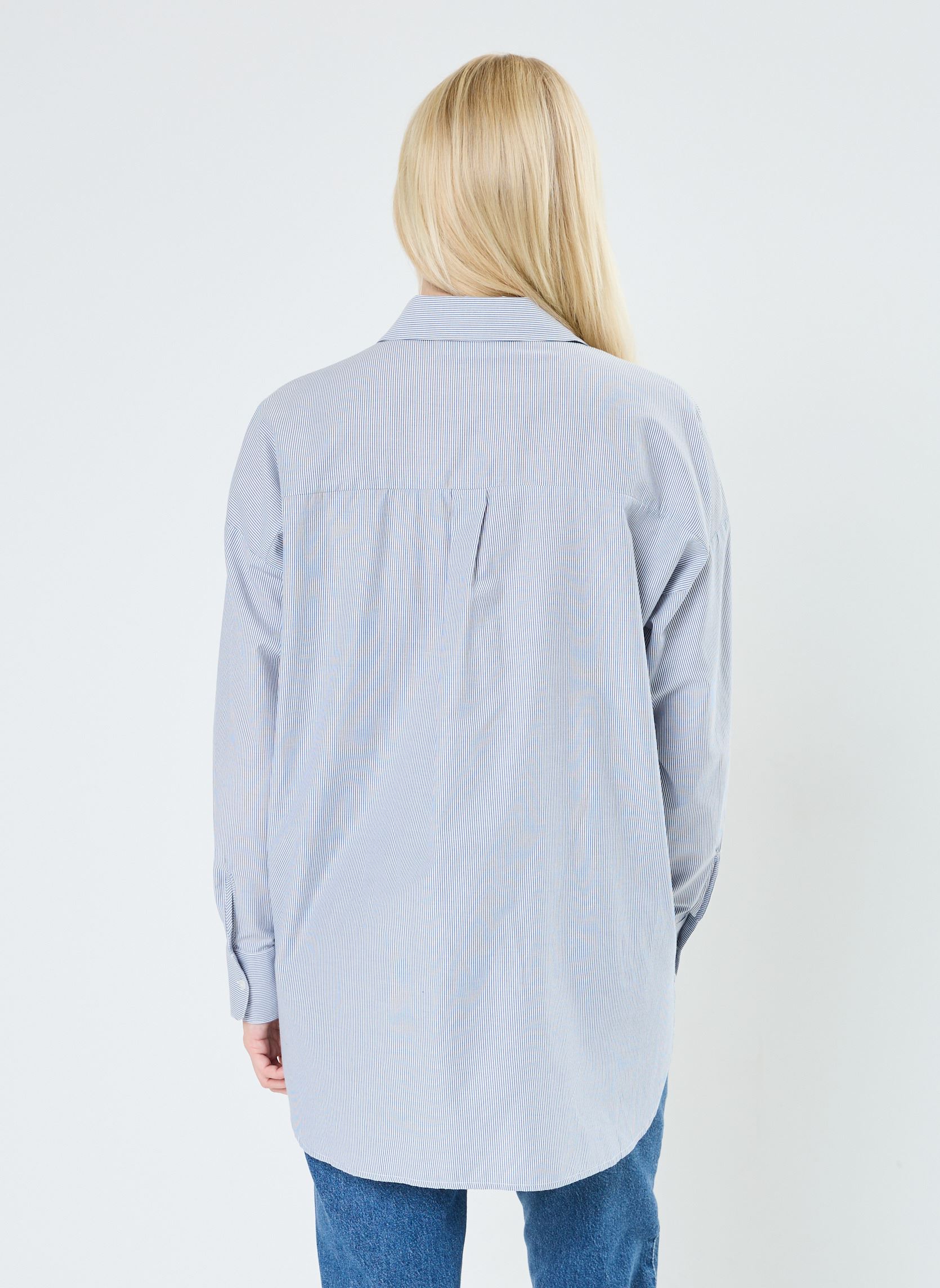Langarm-Hemden VIDARMA L/S BUTTON SHIRT - NOOS damen blau Vila Langarm-Hemden VIDARMA L/S BUTTON SHIRT - NOOS damen blau Bijou Blue