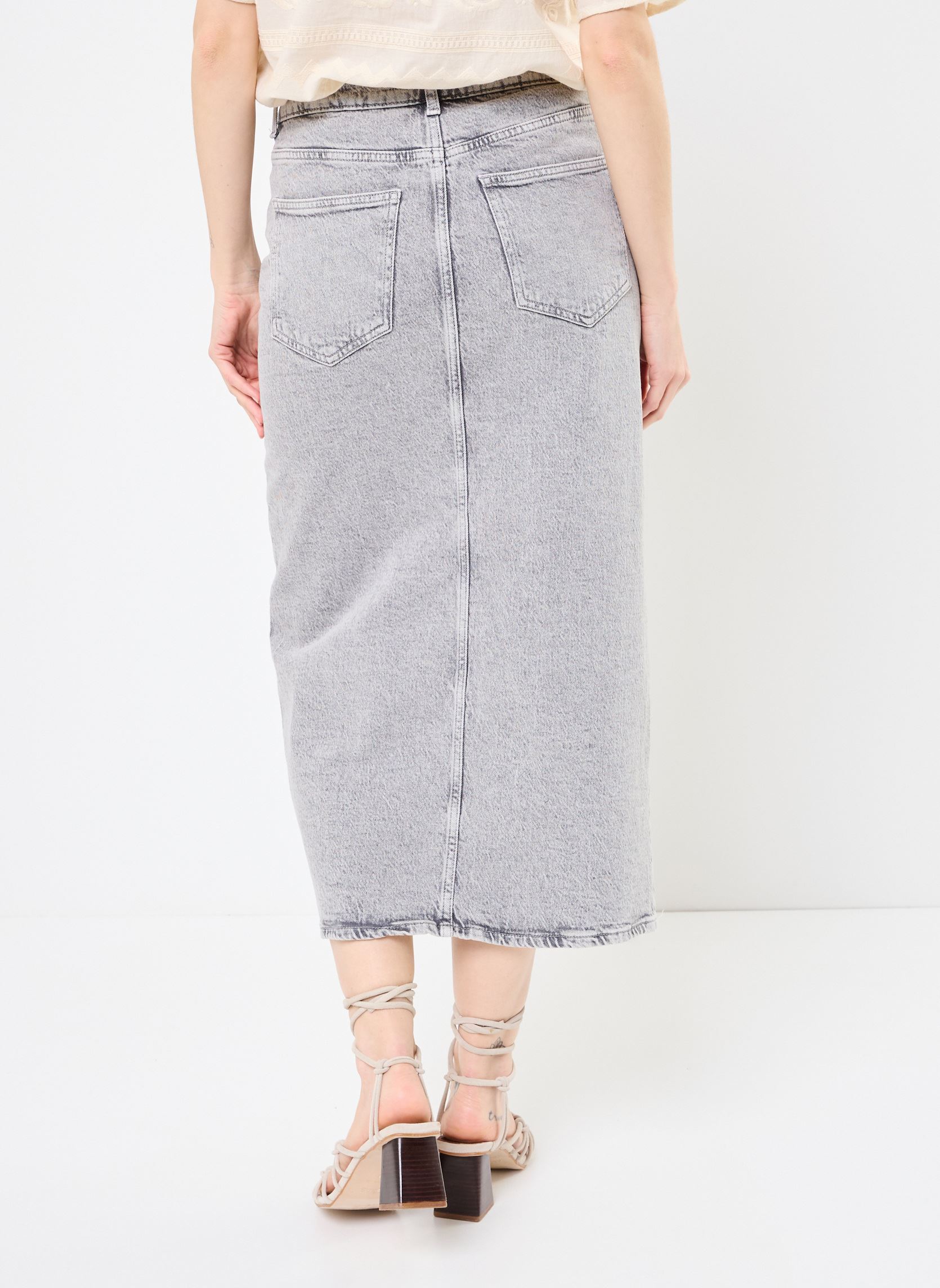 Midi-Röcke VIJAF HW MIDI DENIM SKIRT-NOOS damen grau Vila Midi-Röcke VIJAF HW MIDI DENIM SKIRT-NOOS damen grau LIGHT GREY DENIM