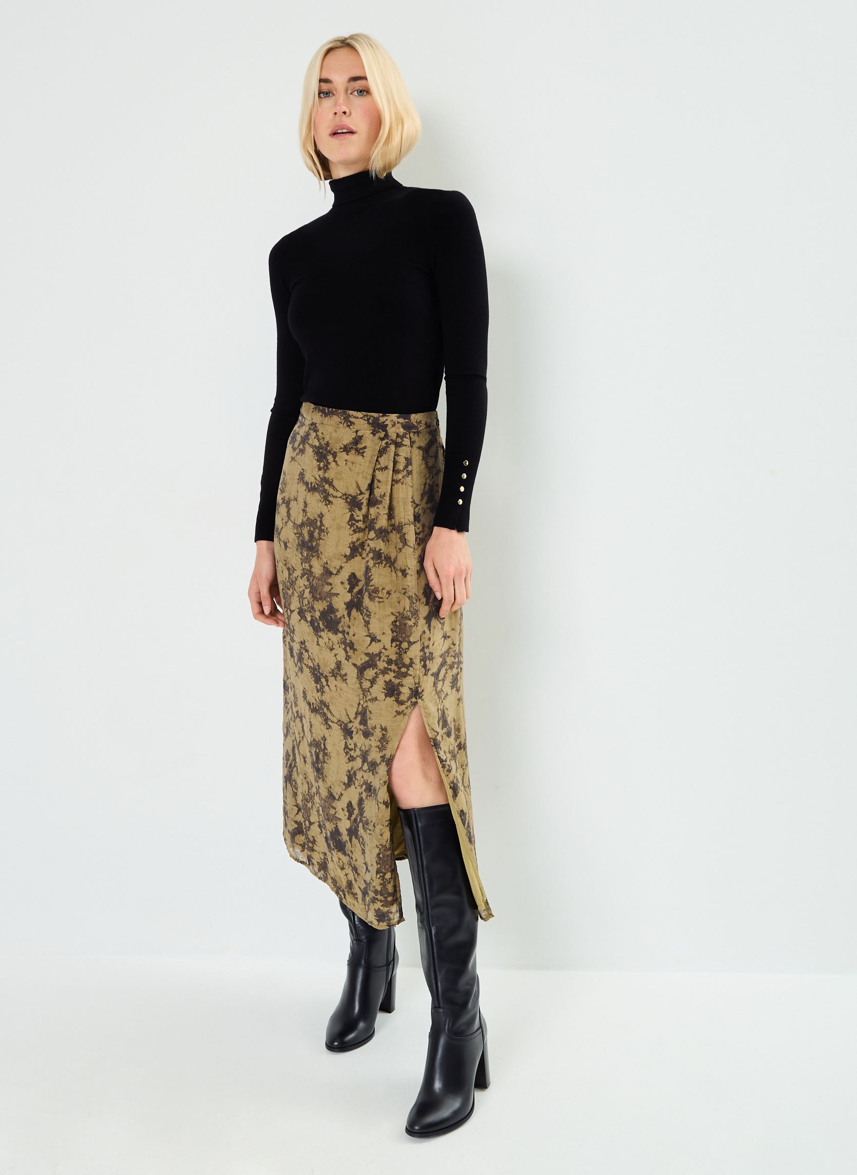 Jupes longues VILYRIA ERO RW ANKLE SKIRT/C29 femme vert Vila Jupes longues VILYRIA ERO RW ANKLE SKIRT/C29 femme vert Gothic olive