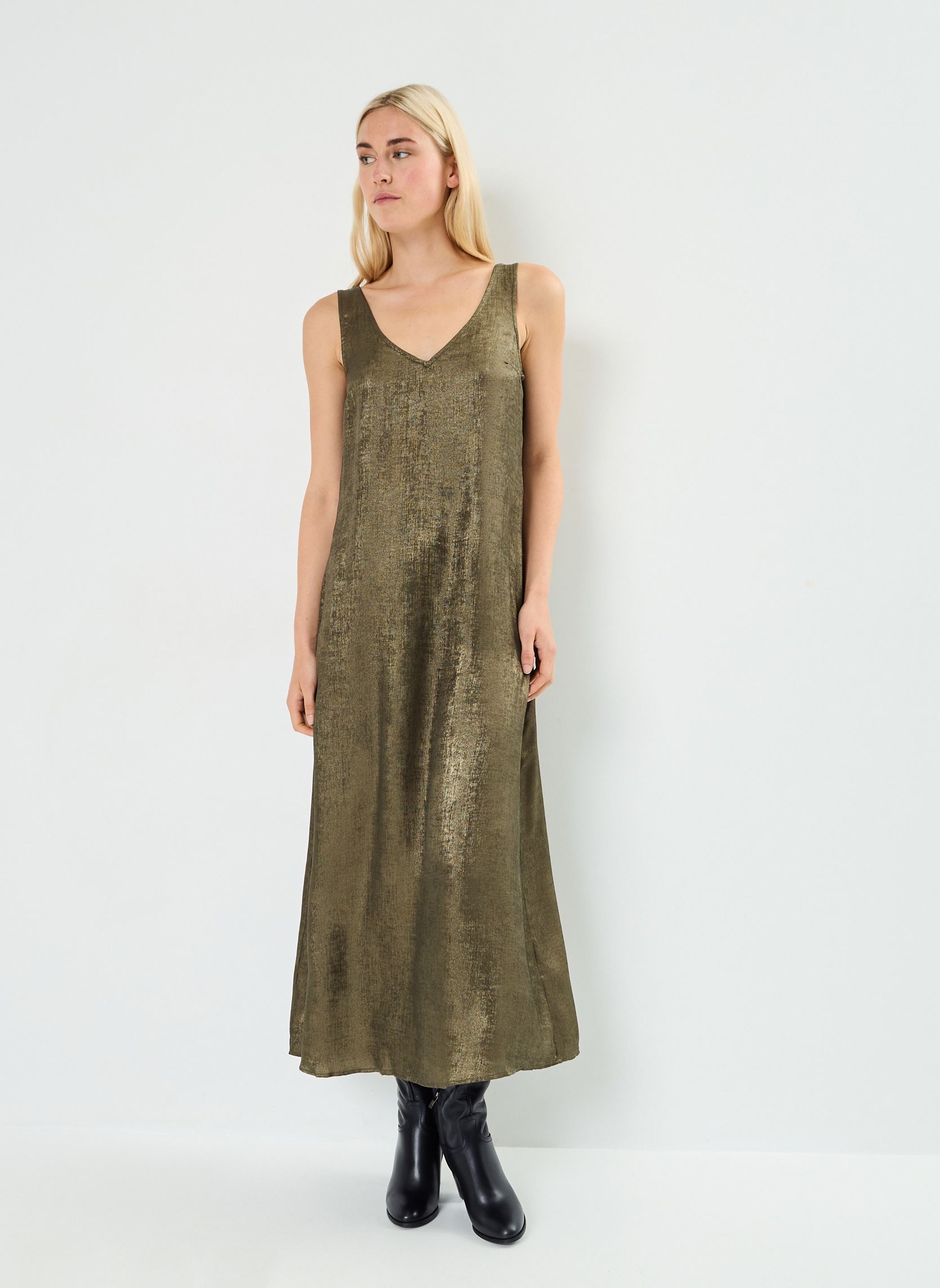 Topshop Tall - Jupe longue satinée coupée en biais - Vert forêt | ASOS