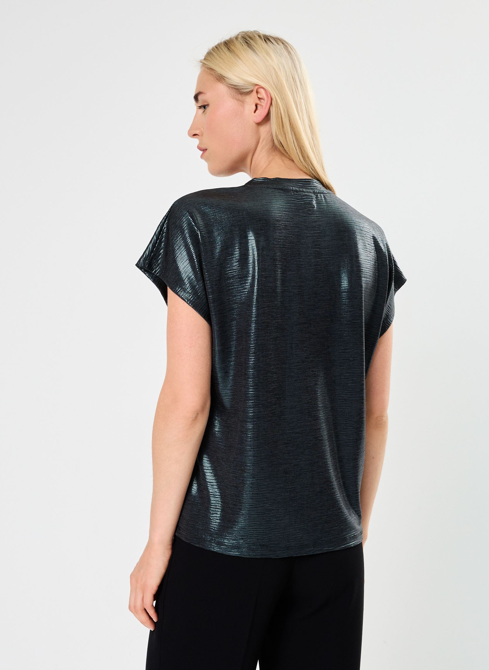 Tee-shirts manches courtes VISAINA V-NECK CAPSLEEVE T-SHIRT/C29 femme vert Vila Tee-shirts manches courtes VISAINA V-NECK CAPSLEEVE T-SHIRT/C29 femme vert Scarab