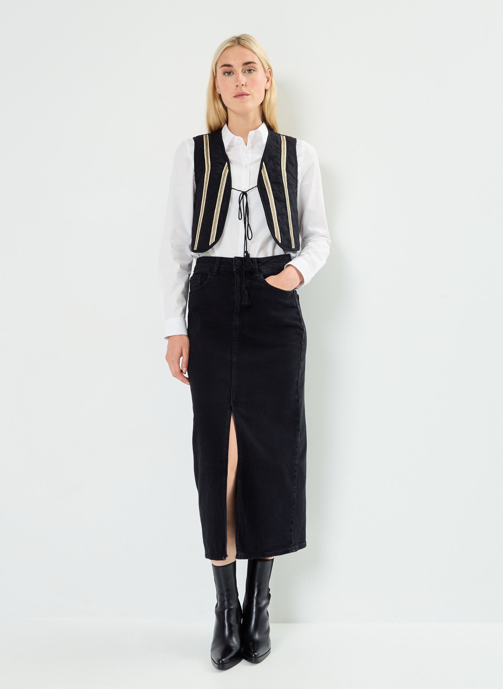 Vestes VIVENICE S/L QULITED VEST/C29 femme noir Vila Vestes VIVENICE S/L QULITED VEST/C29 femme noir BLACK