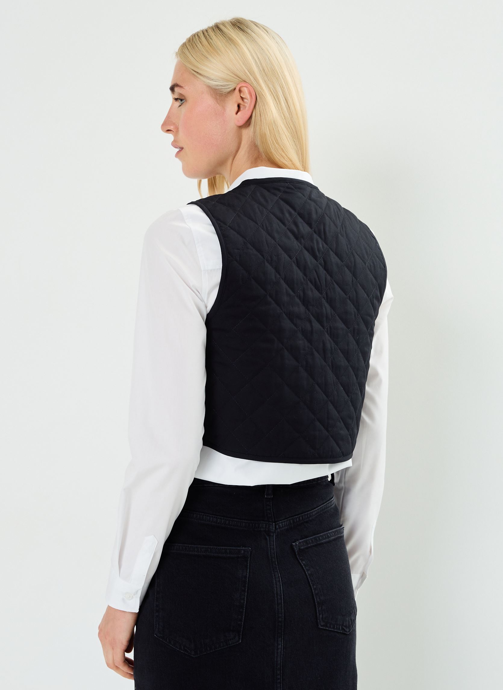 Vestes VIVENICE S/L QULITED VEST/C29 femme noir Vila Vestes VIVENICE S/L QULITED VEST/C29 femme noir BLACK