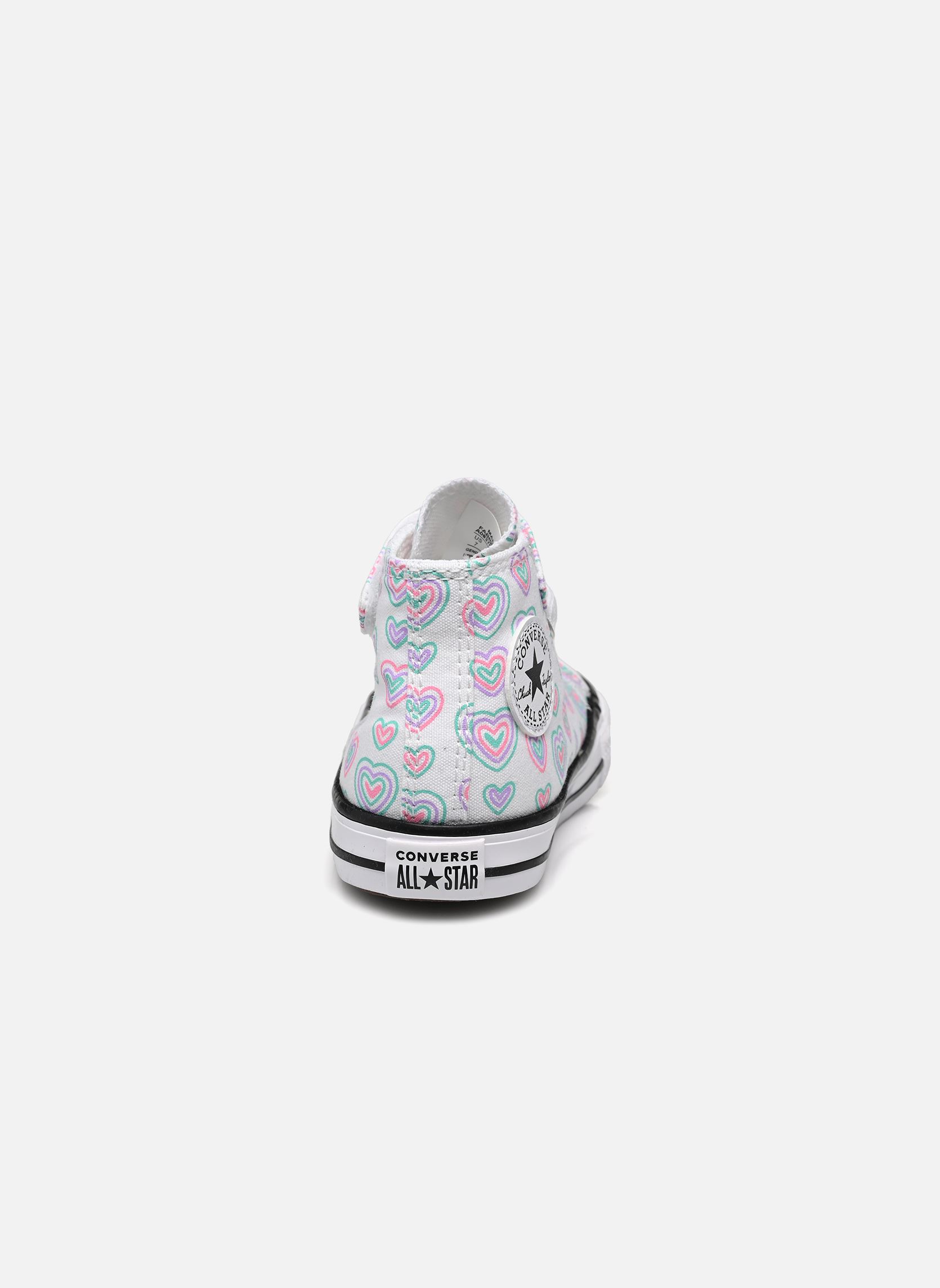 Knöchelhohe Sneaker Chuck Taylor All Star 1V Hi I mädchen weiß Converse Knöchelhohe Sneaker Chuck Taylor All Star 1V Hi I mädchen weiß White/Oops Pink/White
