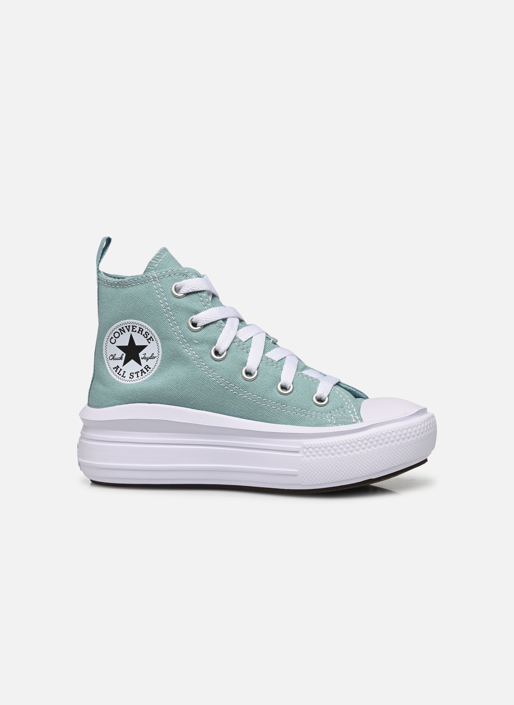 Baskets hautes Chuck Taylor All Star Move Hi C fille bleu Converse Baskets hautes Chuck Taylor All Star Move Hi C fille bleu Vernal Pool/White/Black
