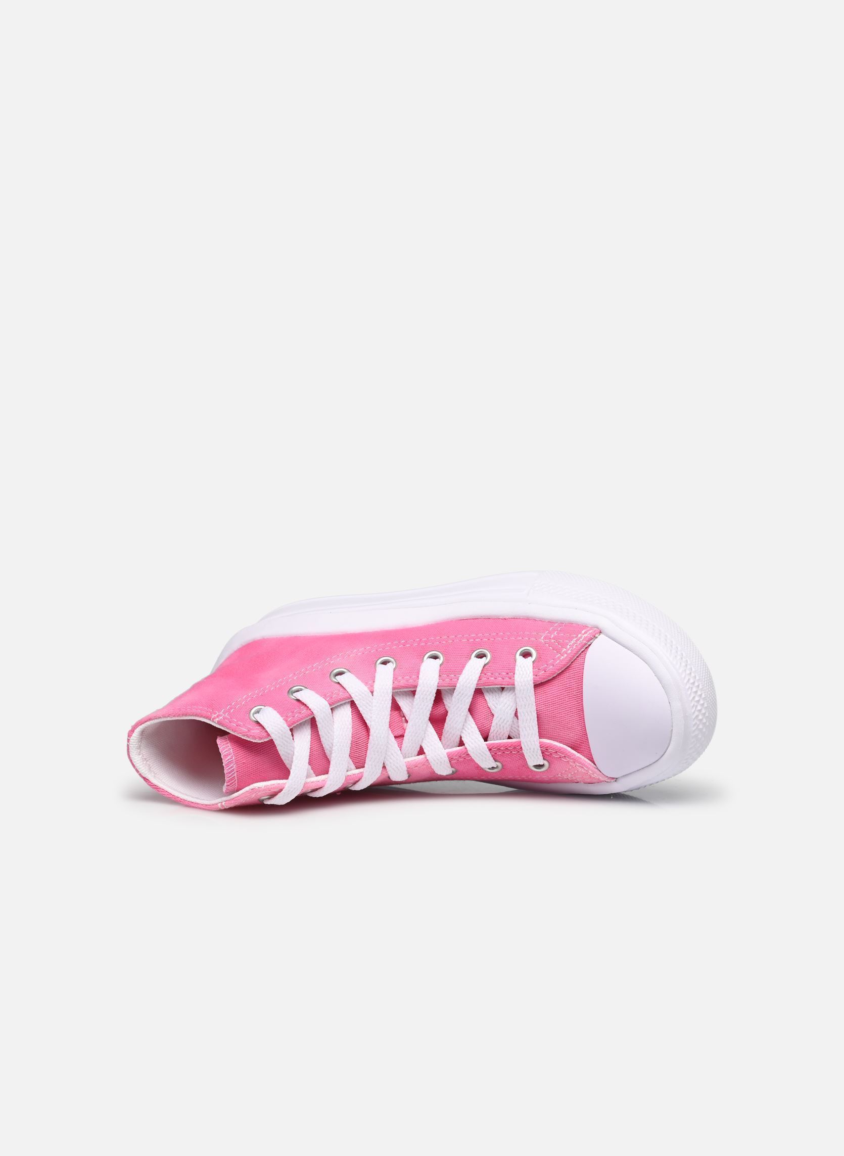 Baskets hautes Chuck Taylor All Star Move Hi C fille rose Converse Baskets hautes Chuck Taylor All Star Move Hi C fille rose White/Chaos Fuchsia