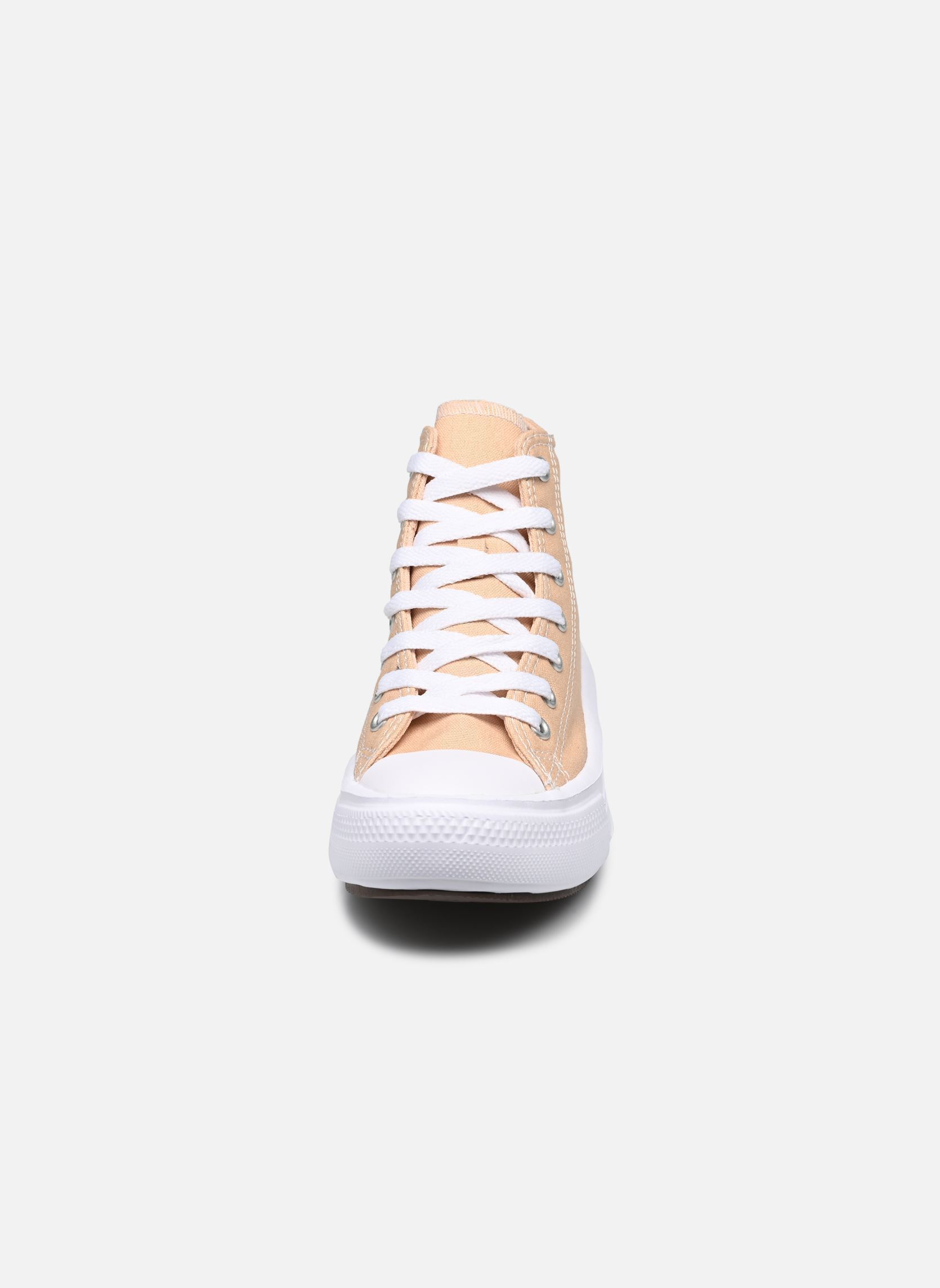 Knöchelhohe Sneaker Chuck Taylor All Star Move Hi C mädchen beige Converse Knöchelhohe Sneaker Chuck Taylor All Star Move Hi C mädchen beige Coastal Dune/White