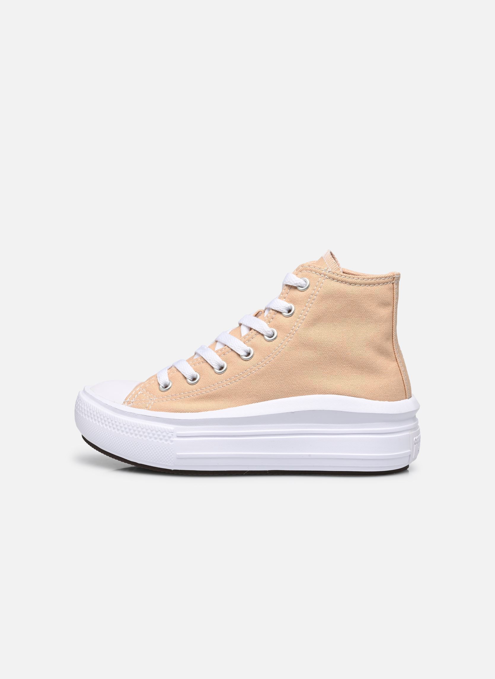 Knöchelhohe Sneaker Chuck Taylor All Star Move Hi C mädchen beige Converse Knöchelhohe Sneaker Chuck Taylor All Star Move Hi C mädchen beige Coastal Dune/White