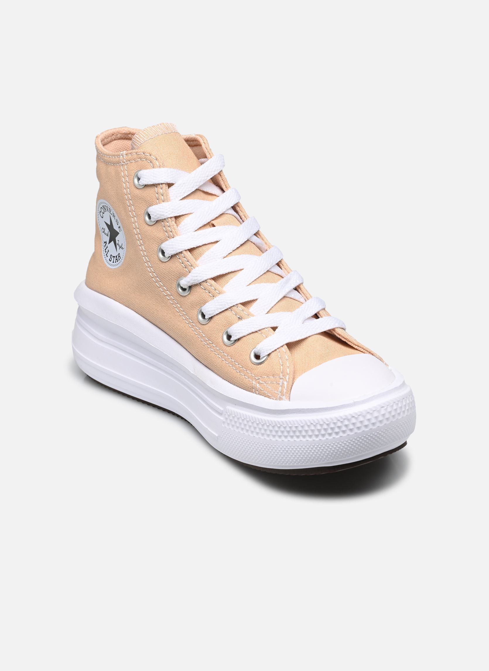 Knöchelhohe Sneaker Chuck Taylor All Star Move Hi C mädchen beige Converse Knöchelhohe Sneaker Chuck Taylor All Star Move Hi C mädchen beige Coastal Dune/White