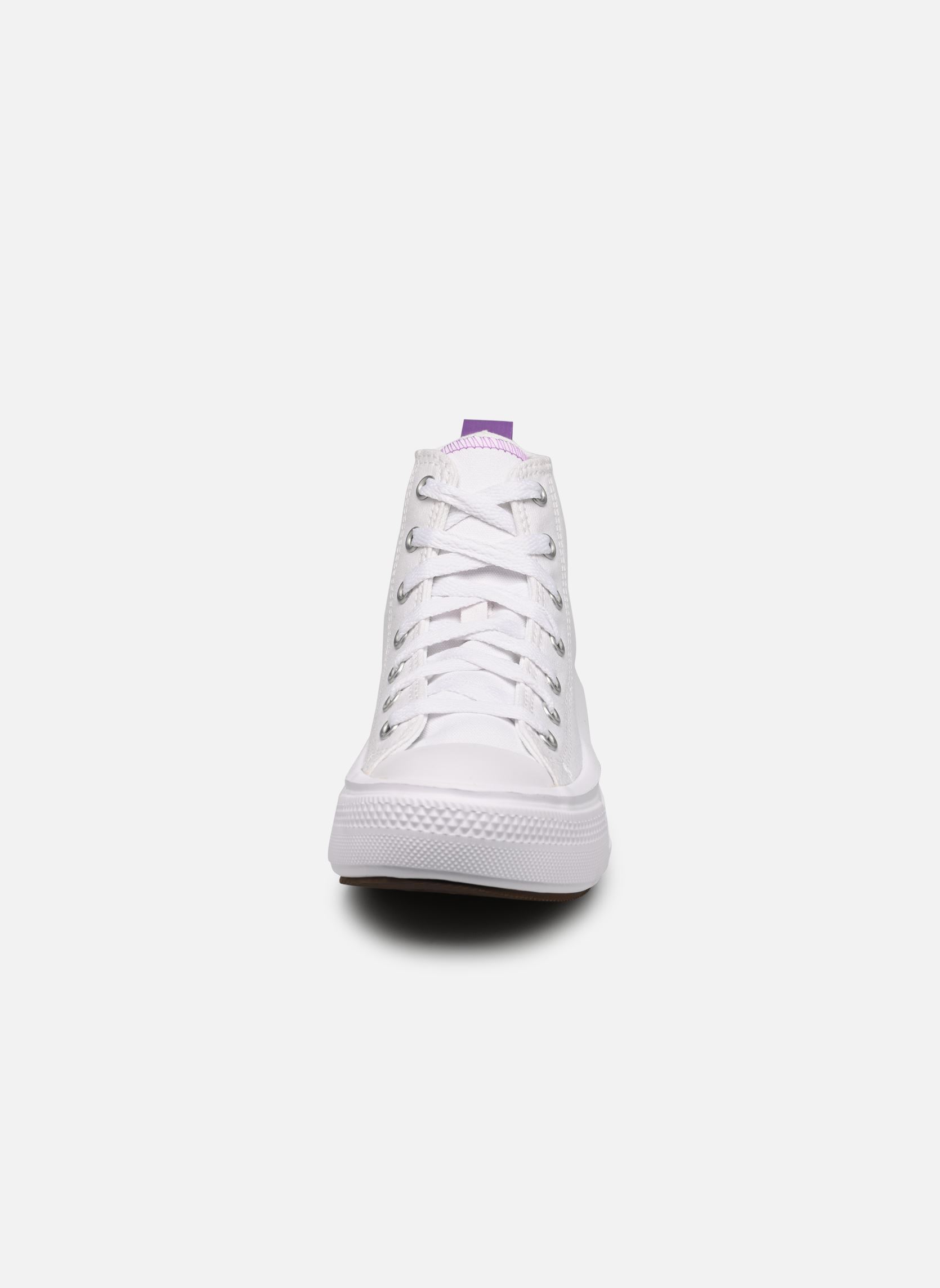 Knöchelhohe Sneaker Chuck Taylor All Star Move Hi C mädchen weiß Converse Knöchelhohe Sneaker Chuck Taylor All Star Move Hi C mädchen weiß WhitePixel PurpleWhite