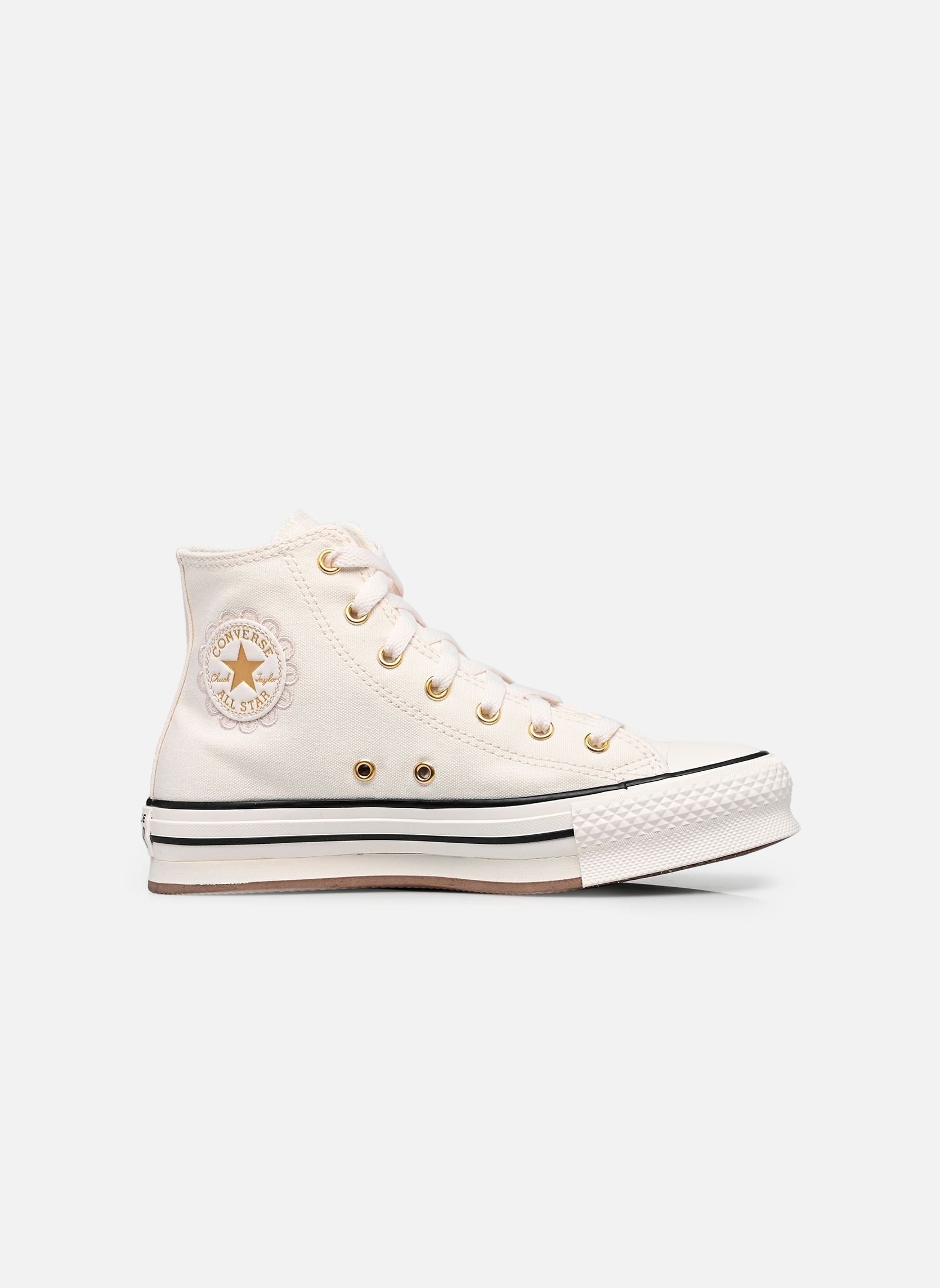 Knöchelhohe Sneaker Chuck Taylor All Star Eva Lift Hi J mädchen weiß Converse Knöchelhohe Sneaker Chuck Taylor All Star Eva Lift Hi J mädchen weiß VINTAGE WHITE