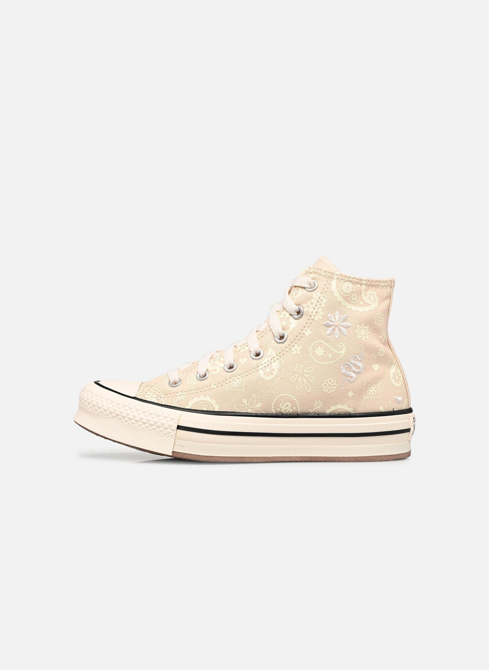 Knöchelhohe Sneaker Chuck Taylor All Star Eva Lift Hi J mädchen beige Converse Knöchelhohe Sneaker Chuck Taylor All Star Eva Lift Hi J mädchen beige NATURAL IVORY/EGRET