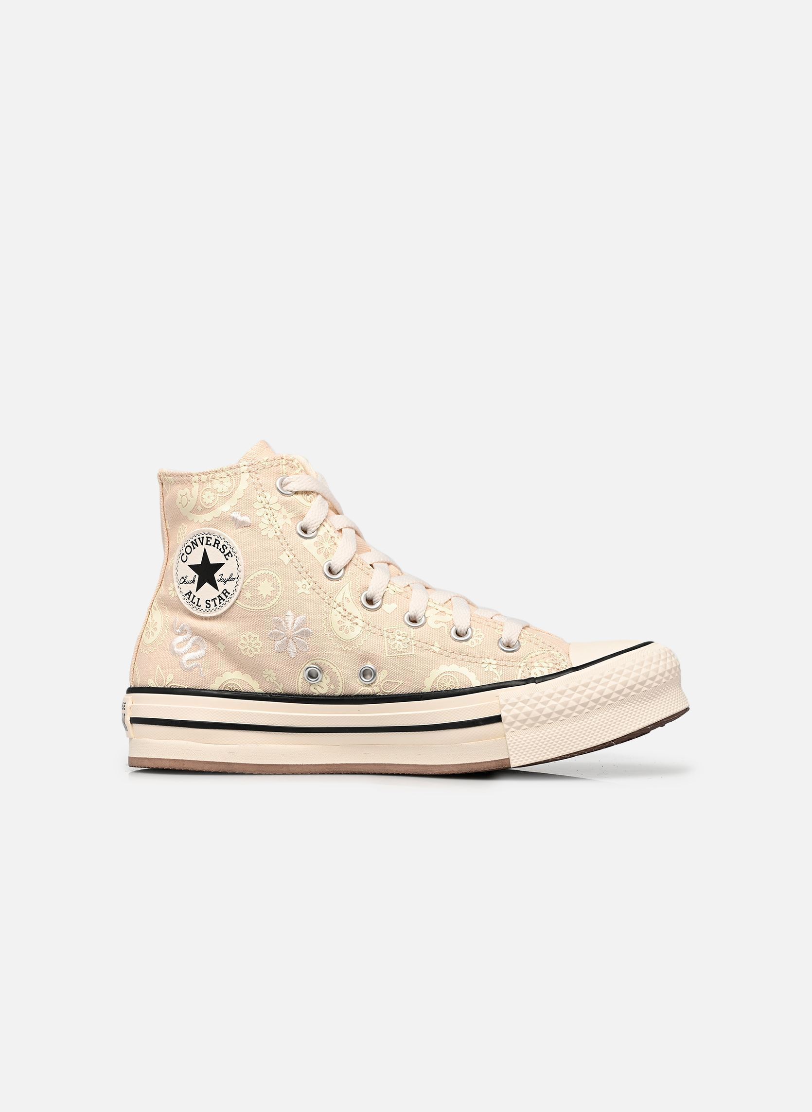 Knöchelhohe Sneaker Chuck Taylor All Star Eva Lift Hi J mädchen beige Converse Knöchelhohe Sneaker Chuck Taylor All Star Eva Lift Hi J mädchen beige NATURAL IVORY/EGRET