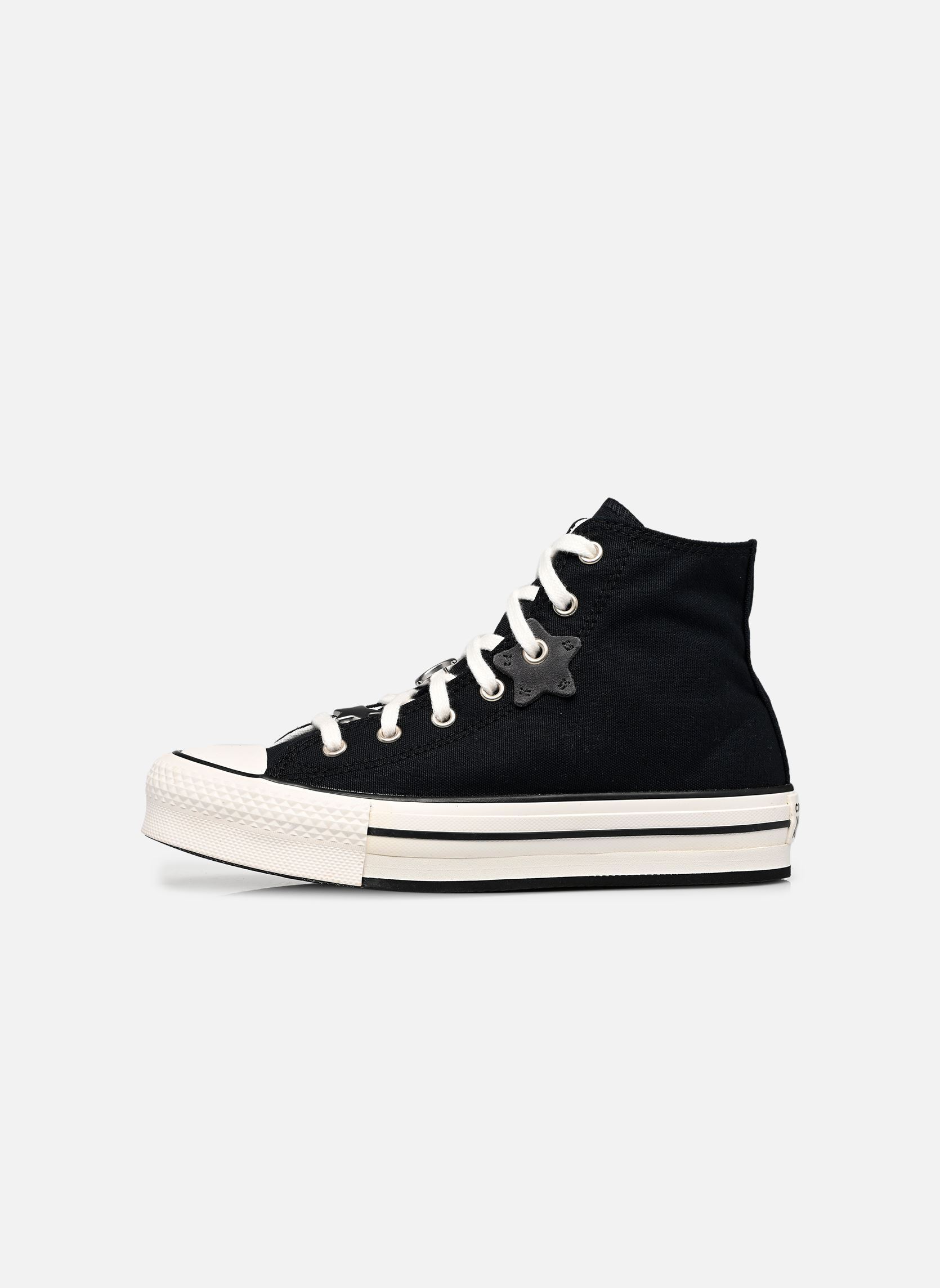 Knöchelhohe Sneaker Chuck Taylor All Star Eva Lift Hi J schwarz Converse Knöchelhohe Sneaker Chuck Taylor All Star Eva Lift Hi J schwarz BLACK/WHITE/SLIVER