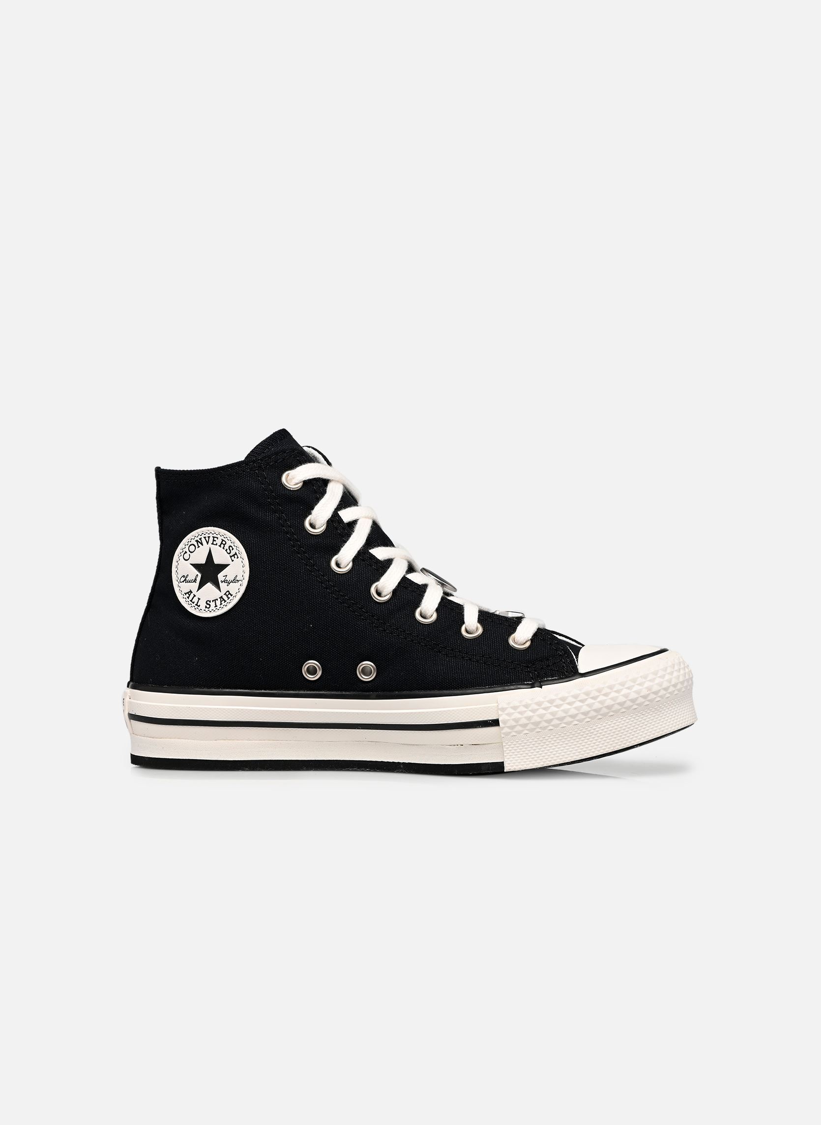 Knöchelhohe Sneaker Chuck Taylor All Star Eva Lift Hi J schwarz Converse Knöchelhohe Sneaker Chuck Taylor All Star Eva Lift Hi J schwarz BLACK/WHITE/SLIVER