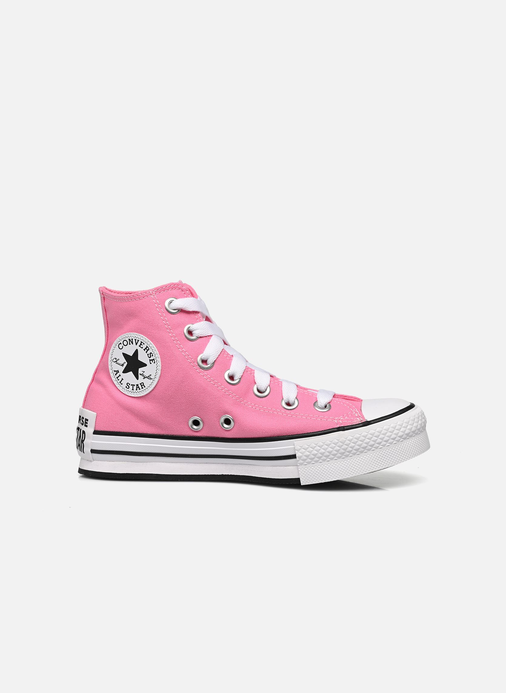 Hoge sneakers Chuck Taylor All Star Eva Lift Hi J meisjes roze Converse Hoge sneakers Chuck Taylor All Star Eva Lift Hi J meisjes roze Pink/White/Black