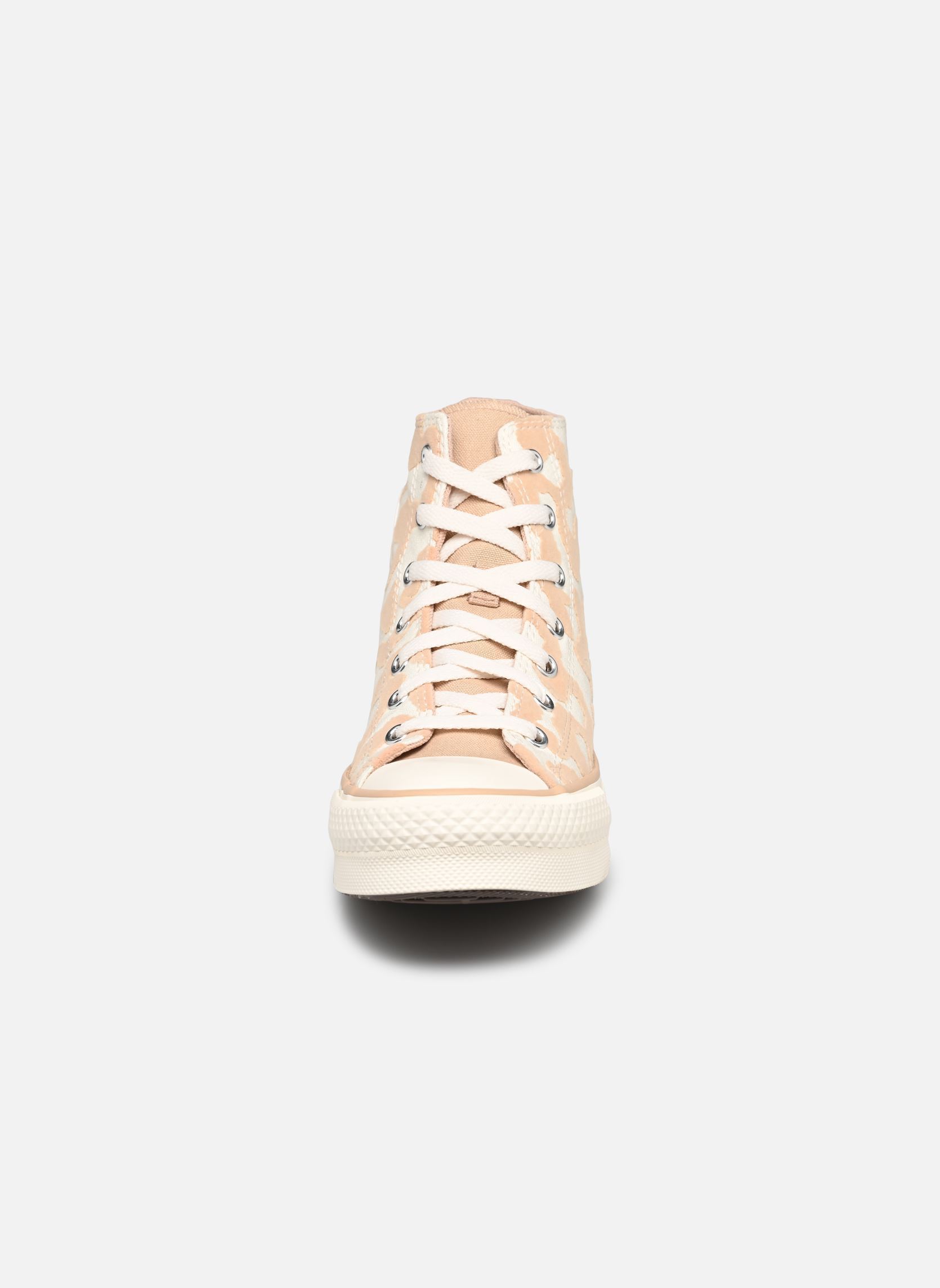 Hoge sneakers Chuck Taylor All Star Eva Lift Hi J meisjes beige Converse Hoge sneakers Chuck Taylor All Star Eva Lift Hi J meisjes beige Egret/Warm Quarry/Egret