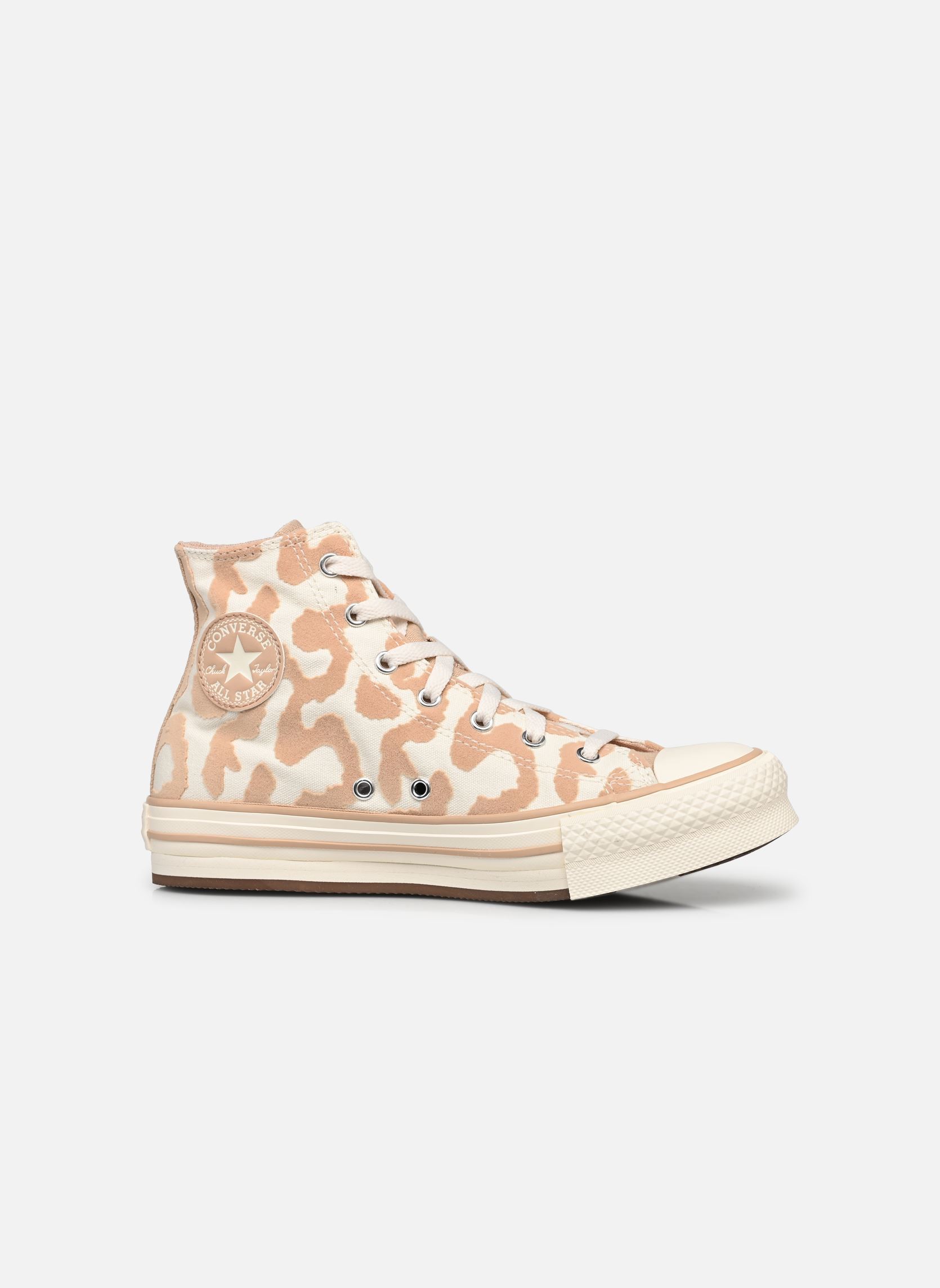 Hoge sneakers Chuck Taylor All Star Eva Lift Hi J meisjes beige Converse Hoge sneakers Chuck Taylor All Star Eva Lift Hi J meisjes beige Egret/Warm Quarry/Egret