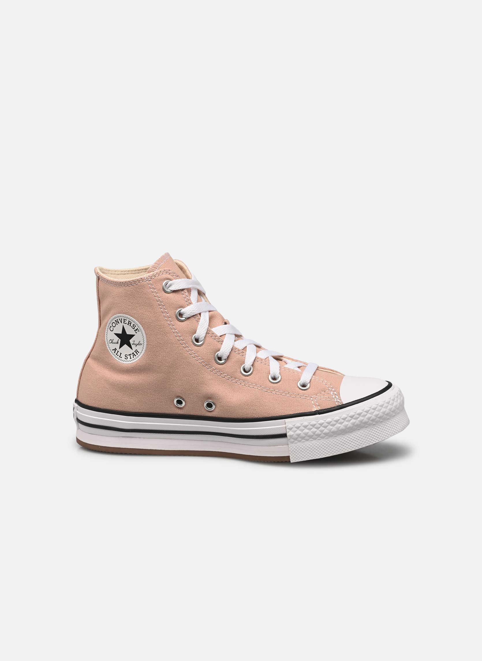 Baskets hautes Chuck Taylor All Star Eva Lift Hi J fille rose Converse Baskets hautes Chuck Taylor All Star Eva Lift Hi J fille rose Dusty Cinder/White