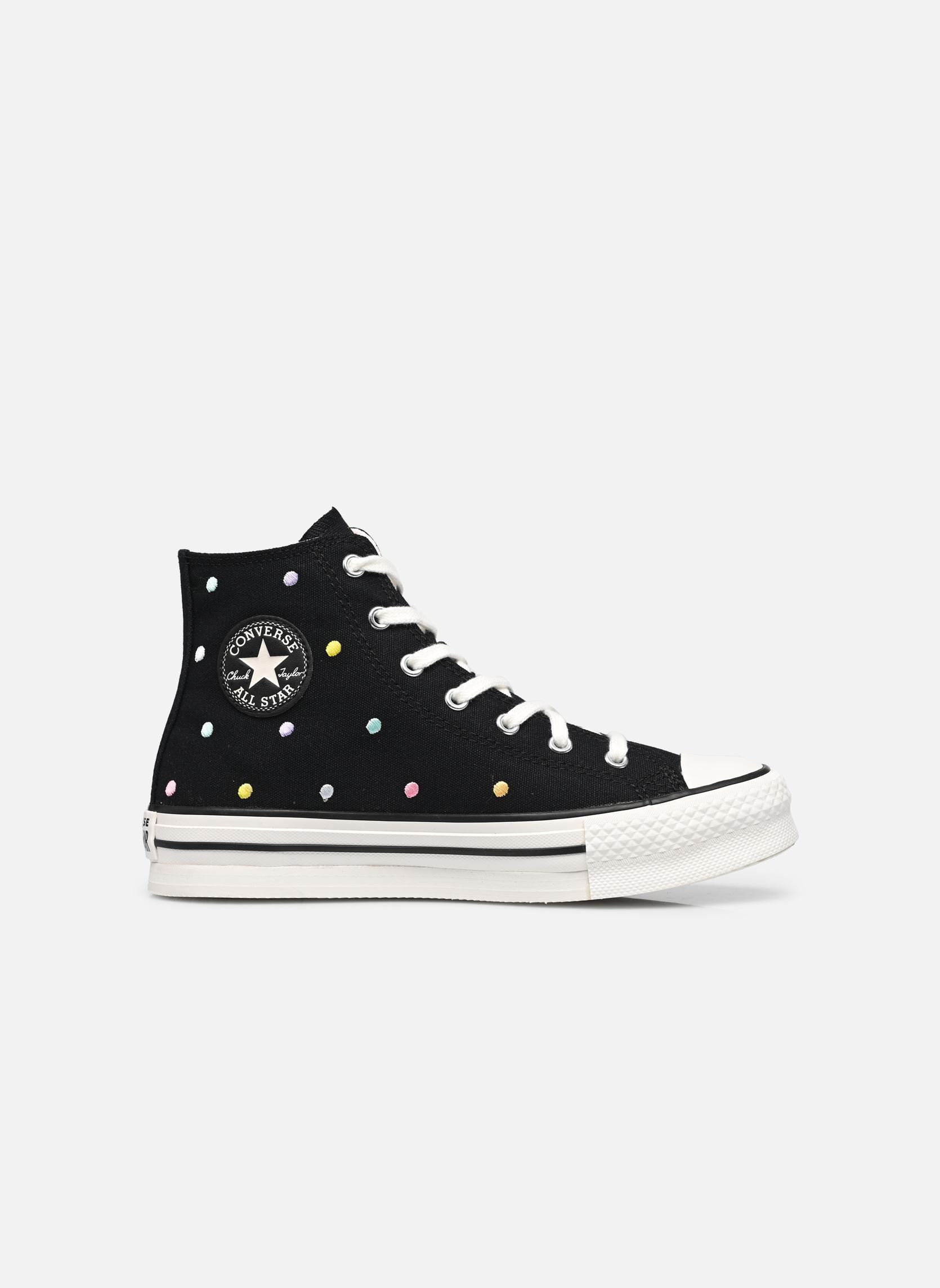 Knöchelhohe Sneaker Chuck Taylor All Star Eva Lift Hi J mädchen schwarz Converse Knöchelhohe Sneaker Chuck Taylor All Star Eva Lift Hi J mädchen schwarz Black/Vintage White