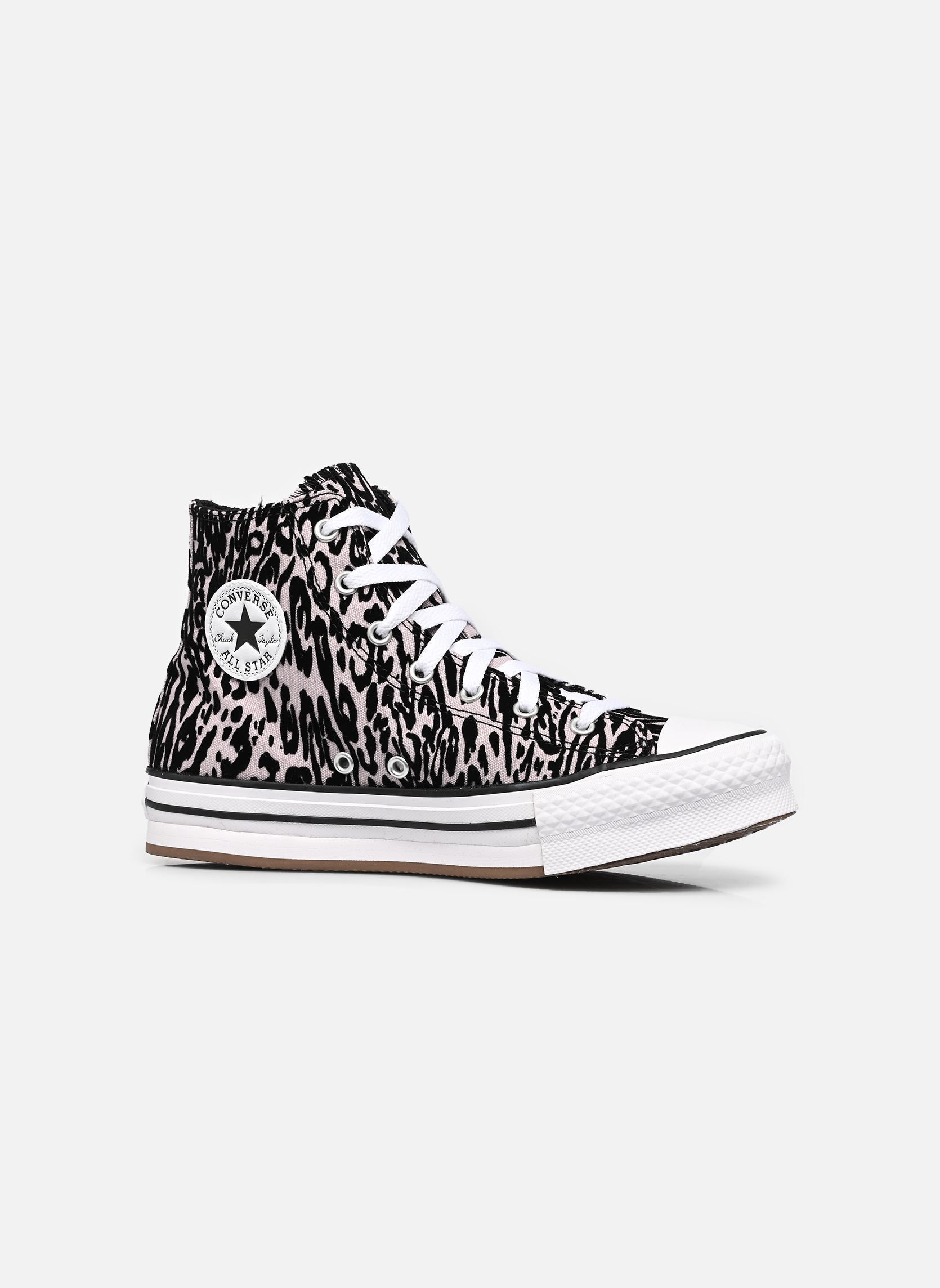 Hoge sneakers Chuck Taylor All Star Eva Lift Hi J meisjes zwart Converse Hoge sneakers Chuck Taylor All Star Eva Lift Hi J meisjes zwart Frozen Thistle/White/Black
