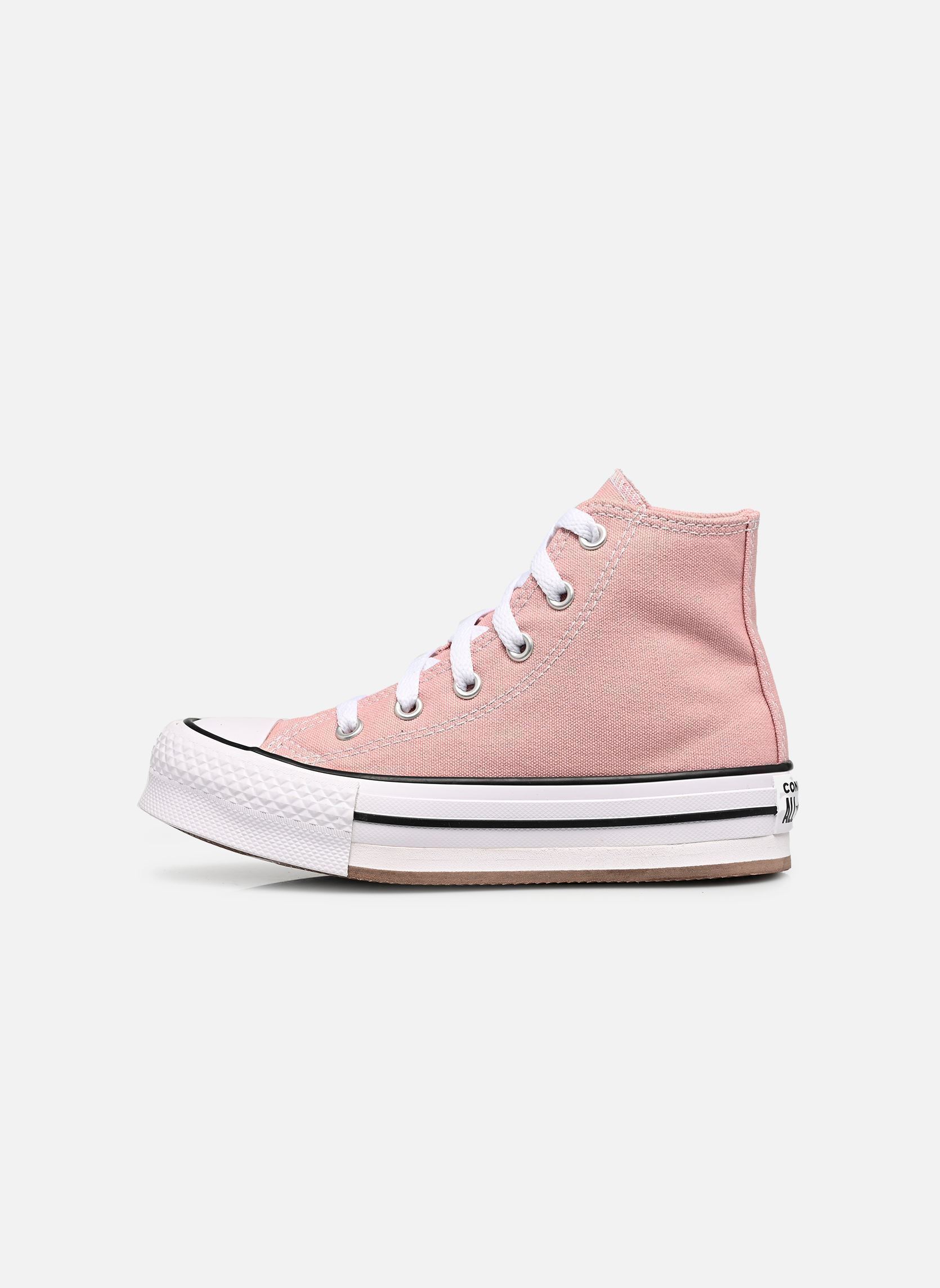 Knöchelhohe Sneaker Chuck Taylor All Star Eva Lift Hi C mädchen rosa Converse Knöchelhohe Sneaker Chuck Taylor All Star Eva Lift Hi C mädchen rosa PETAL PIT/WHITE/BLACK