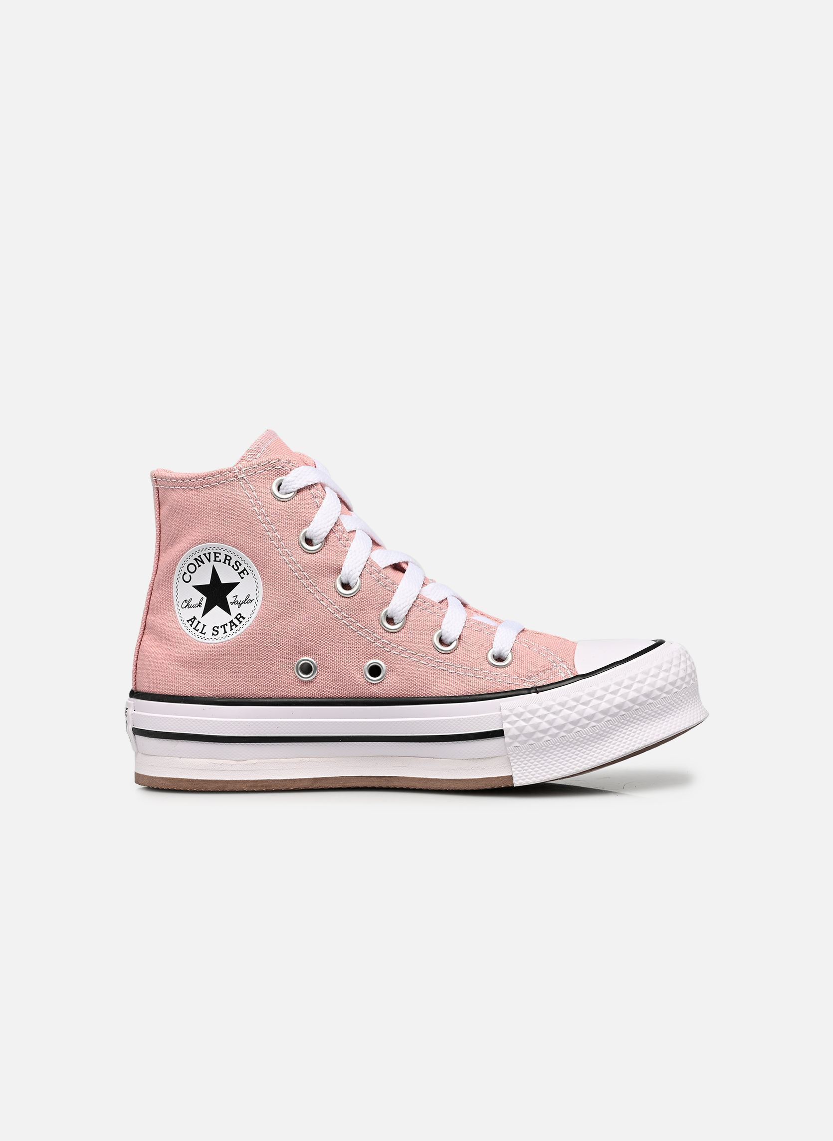 Knöchelhohe Sneaker Chuck Taylor All Star Eva Lift Hi C mädchen rosa Converse Knöchelhohe Sneaker Chuck Taylor All Star Eva Lift Hi C mädchen rosa PETAL PIT/WHITE/BLACK
