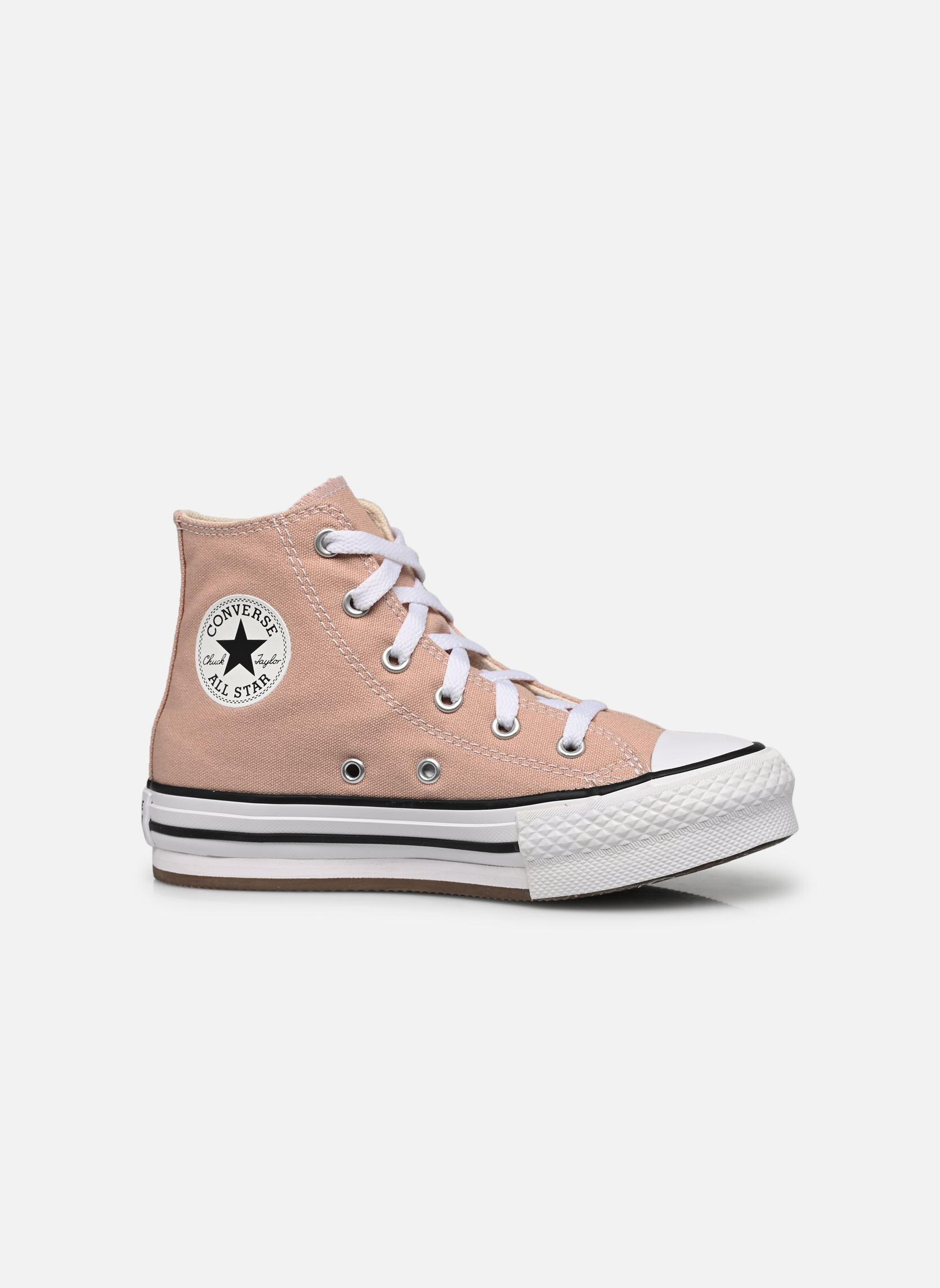 Knöchelhohe Sneaker Chuck Taylor All Star Eva Lift Hi C mädchen rosa Converse Knöchelhohe Sneaker Chuck Taylor All Star Eva Lift Hi C mädchen rosa Dusty Cinder/White