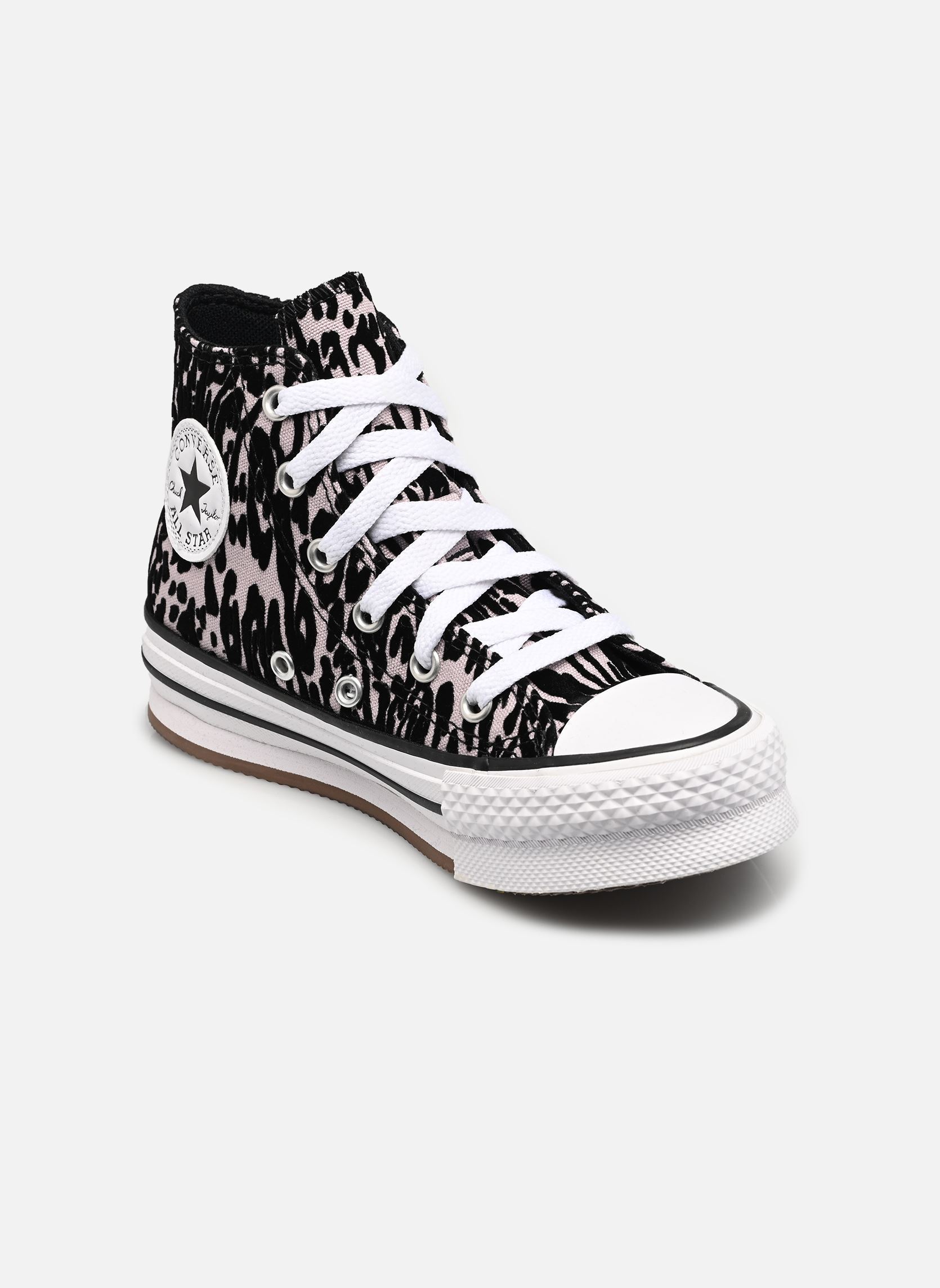 Chuck Taylor All Star EVA Lift Platform Flocked Leopard Print - vue 5