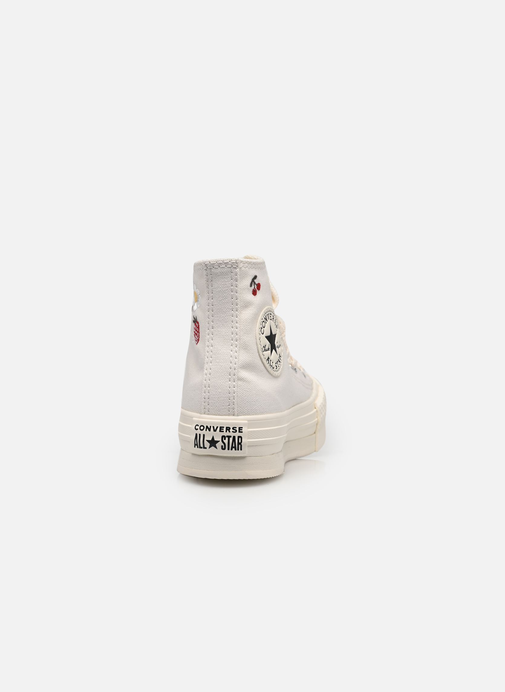 Baskets hautes Chuck Taylor All Star Eva Lift Hi C fille blanc Converse Baskets hautes Chuck Taylor All Star Eva Lift Hi C fille blanc Vintage White/Egret/Black
