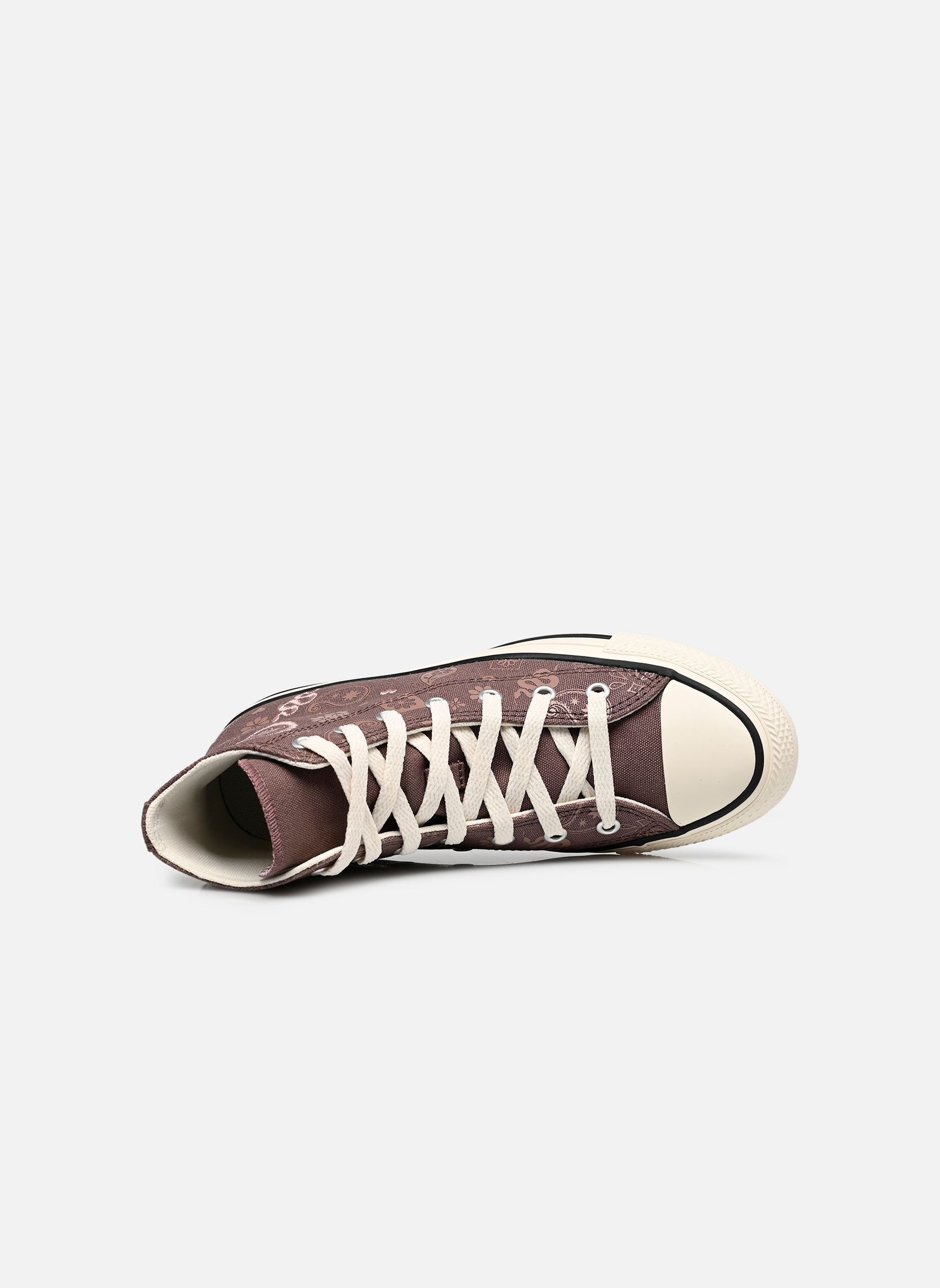 Knöchelhohe Sneaker Chuck Taylor All Star Hi J mädchen braun Converse Knöchelhohe Sneaker Chuck Taylor All Star Hi J mädchen braun POT HOLE PLUM/BITE THE DUST