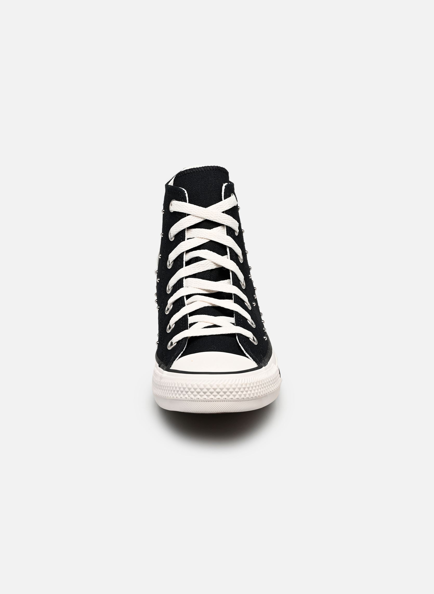 Knöchelhohe Sneaker Chuck Taylor All Star Hi J mädchen schwarz Converse Knöchelhohe Sneaker Chuck Taylor All Star Hi J mädchen schwarz BLACK/VINTAGE WHITE