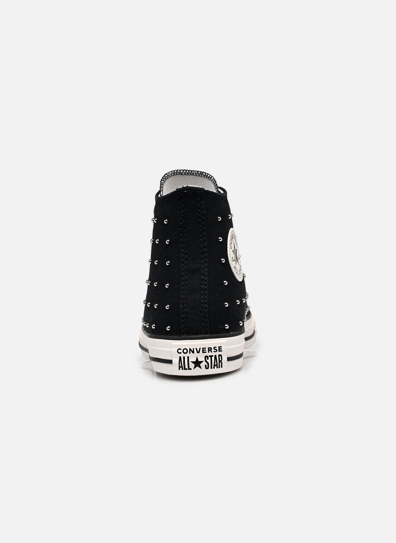 Knöchelhohe Sneaker Chuck Taylor All Star Hi J mädchen schwarz Converse Knöchelhohe Sneaker Chuck Taylor All Star Hi J mädchen schwarz BLACK/VINTAGE WHITE