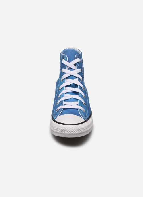 Baskets Converse Chuck Taylor All Star Hi J Bleu vue portées chaussures