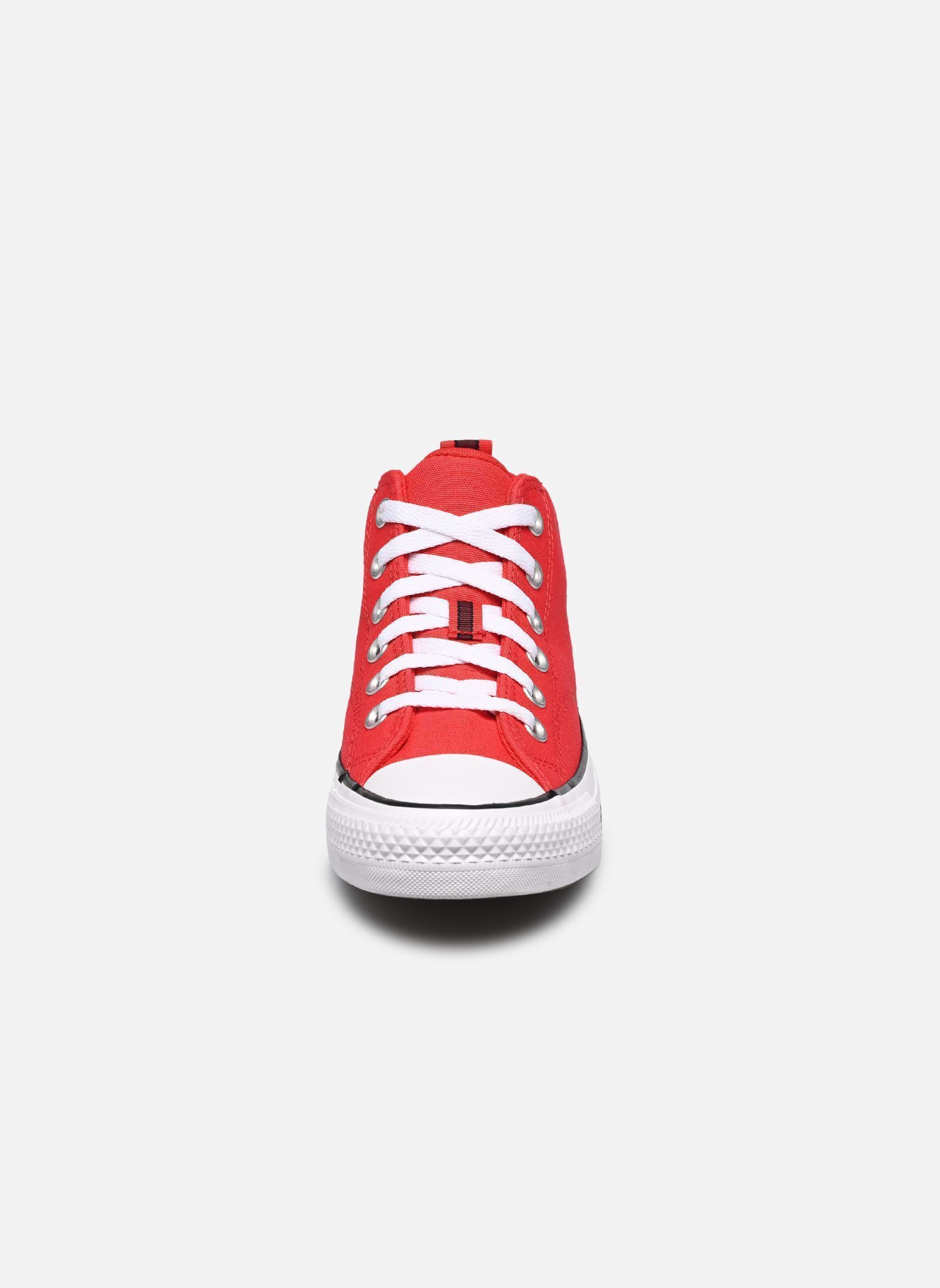 Baskets hautes Chuck Taylor All Star Malden Street Mid rouge Converse Baskets hautes Chuck Taylor All Star Malden Street Mid rouge Red/White/Black