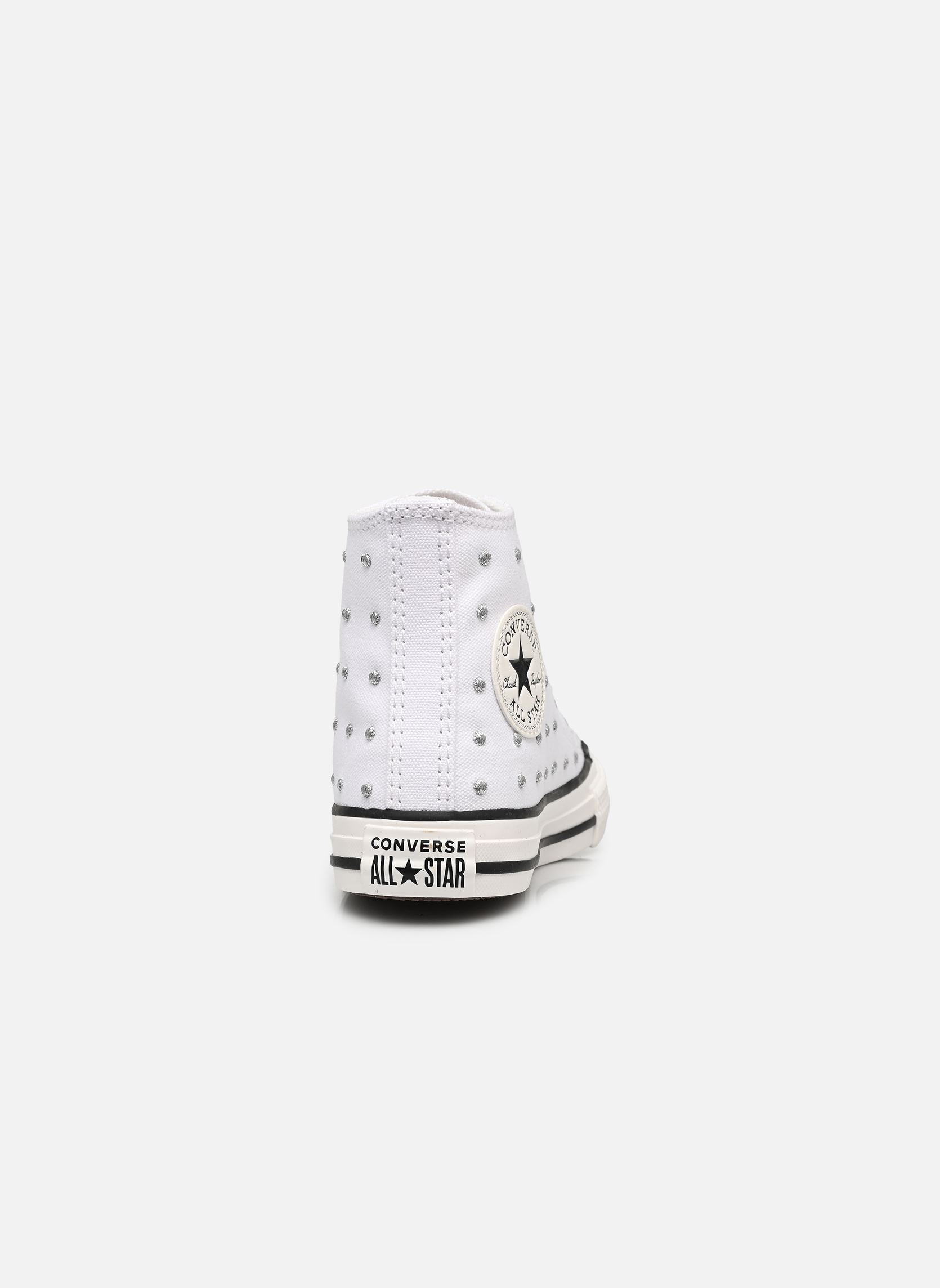Knöchelhohe Sneaker Chuck Taylor All Star Hi C mädchen weiß Converse Knöchelhohe Sneaker Chuck Taylor All Star Hi C mädchen weiß WHITE/VINTAGE WHITE/BLACK