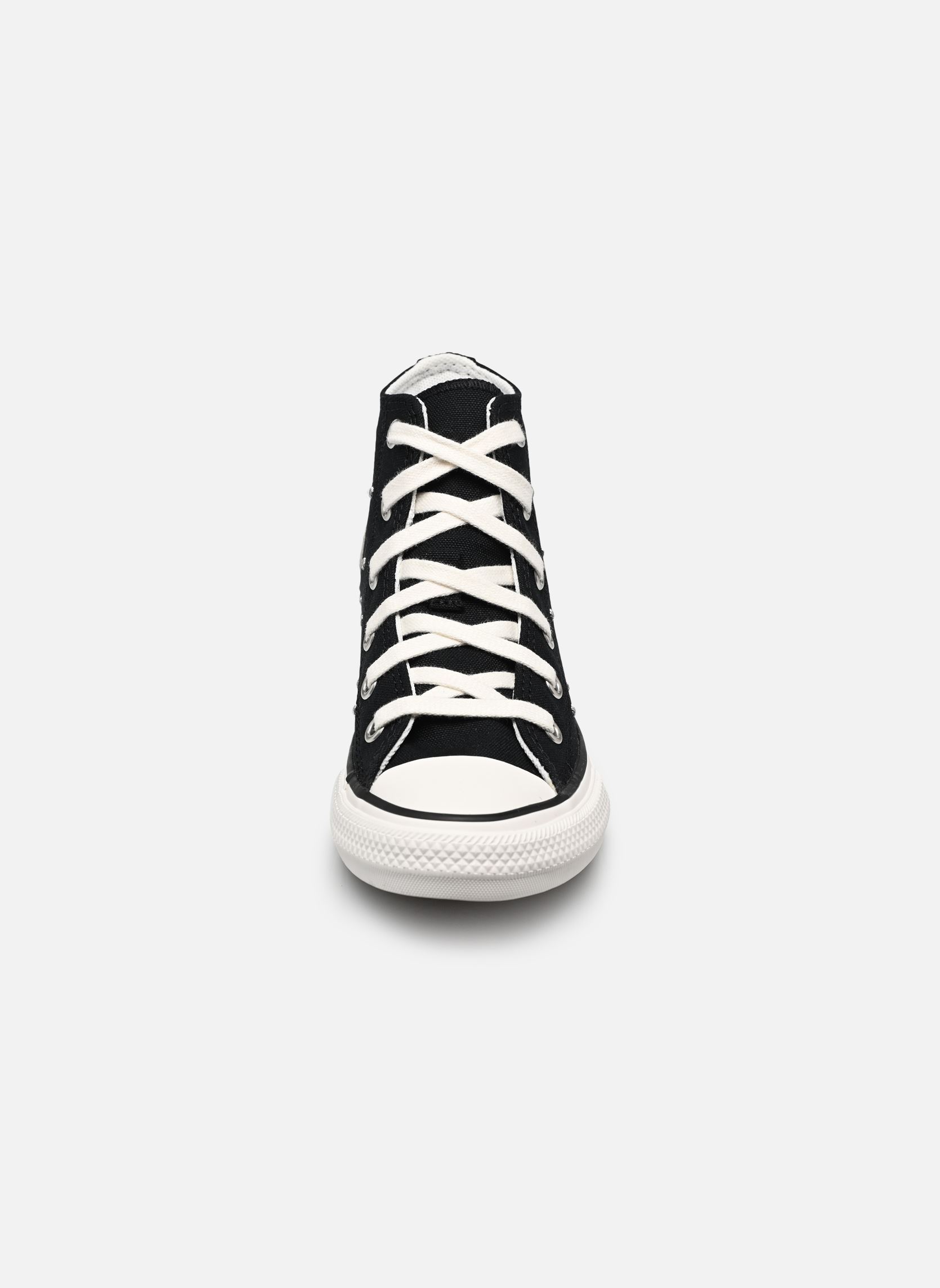 Hoge sneakers Chuck Taylor All Star Hi C meisjes zwart Converse Hoge sneakers Chuck Taylor All Star Hi C meisjes zwart BLACK/VINTAGE WHITE/WHITE