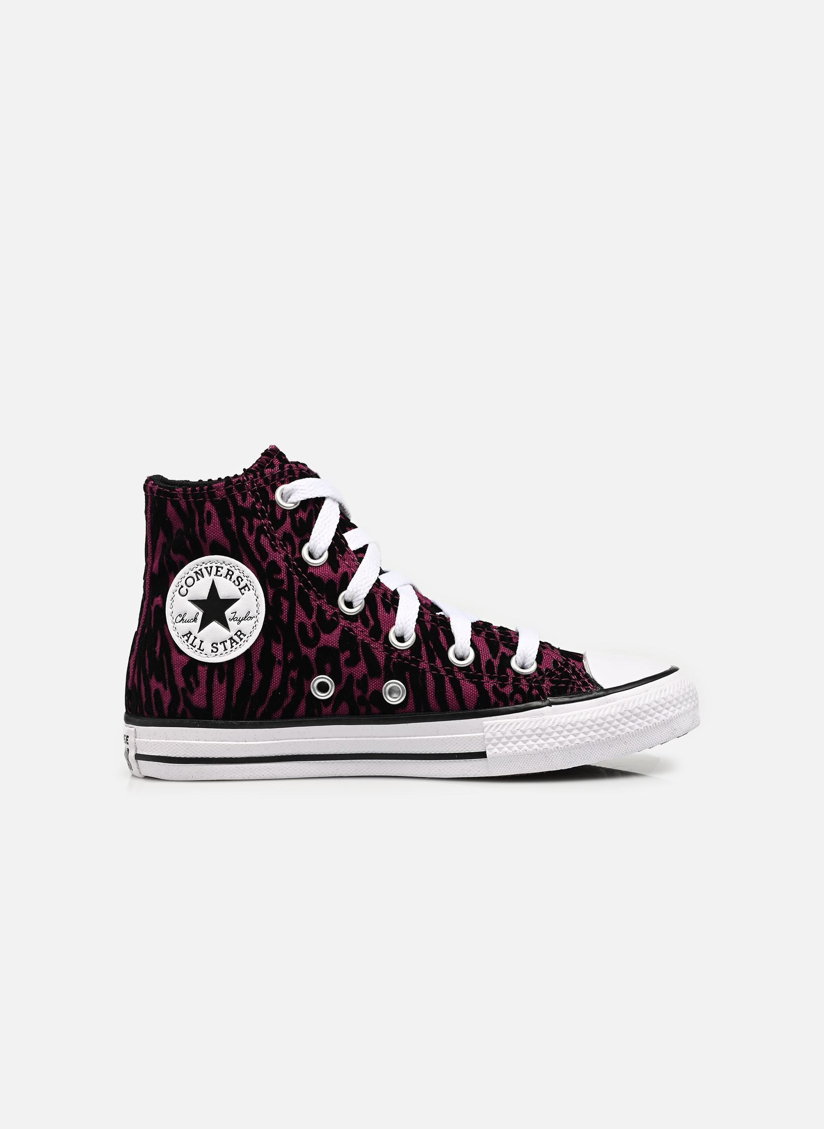 Knöchelhohe Sneaker Chuck Taylor All Star Hi C mädchen mehrfarbig Converse Knöchelhohe Sneaker Chuck Taylor All Star Hi C mädchen mehrfarbig Frozen Acai/White/Black